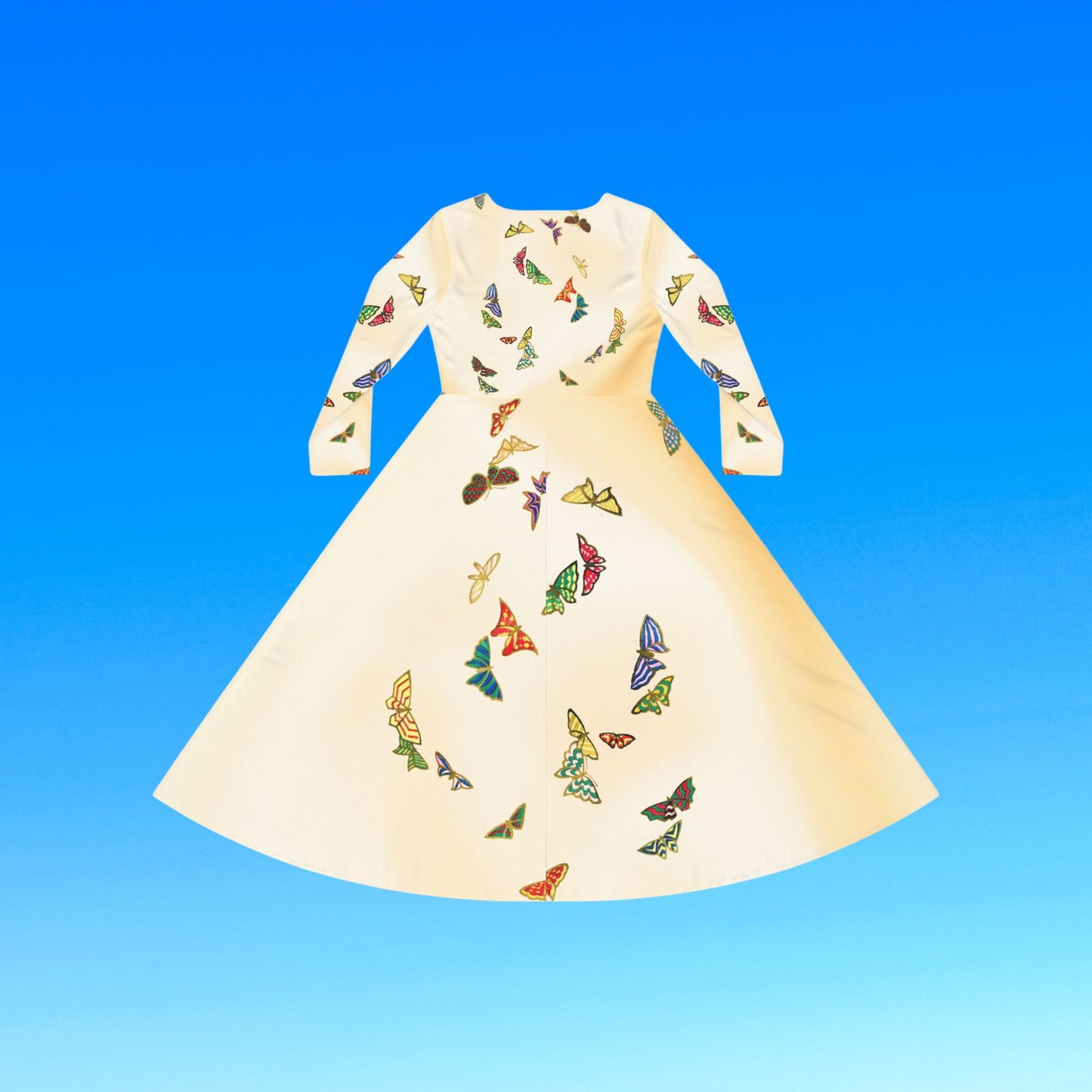 1000 Butterflies Women's Long Sleeve Dress