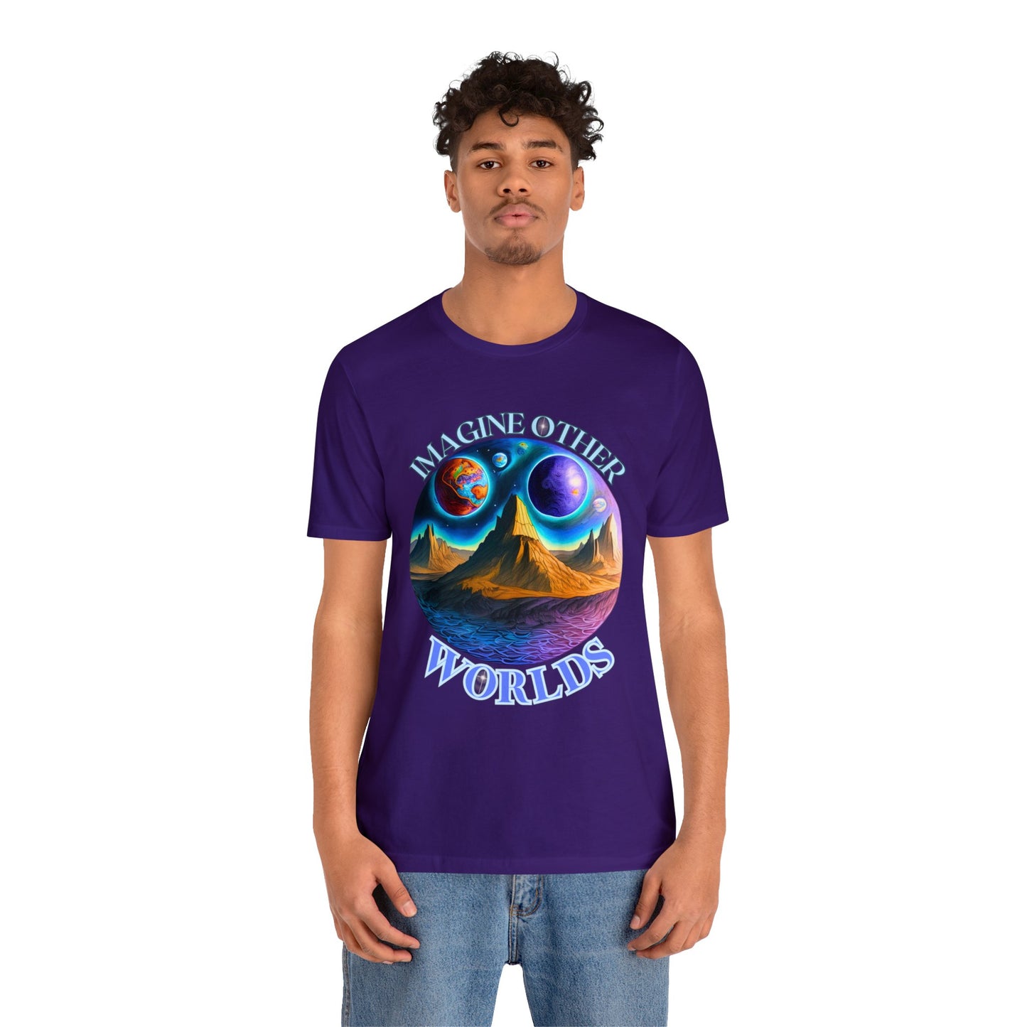 Imagine Other Worlds V1 Short Sleeve T-Shirt