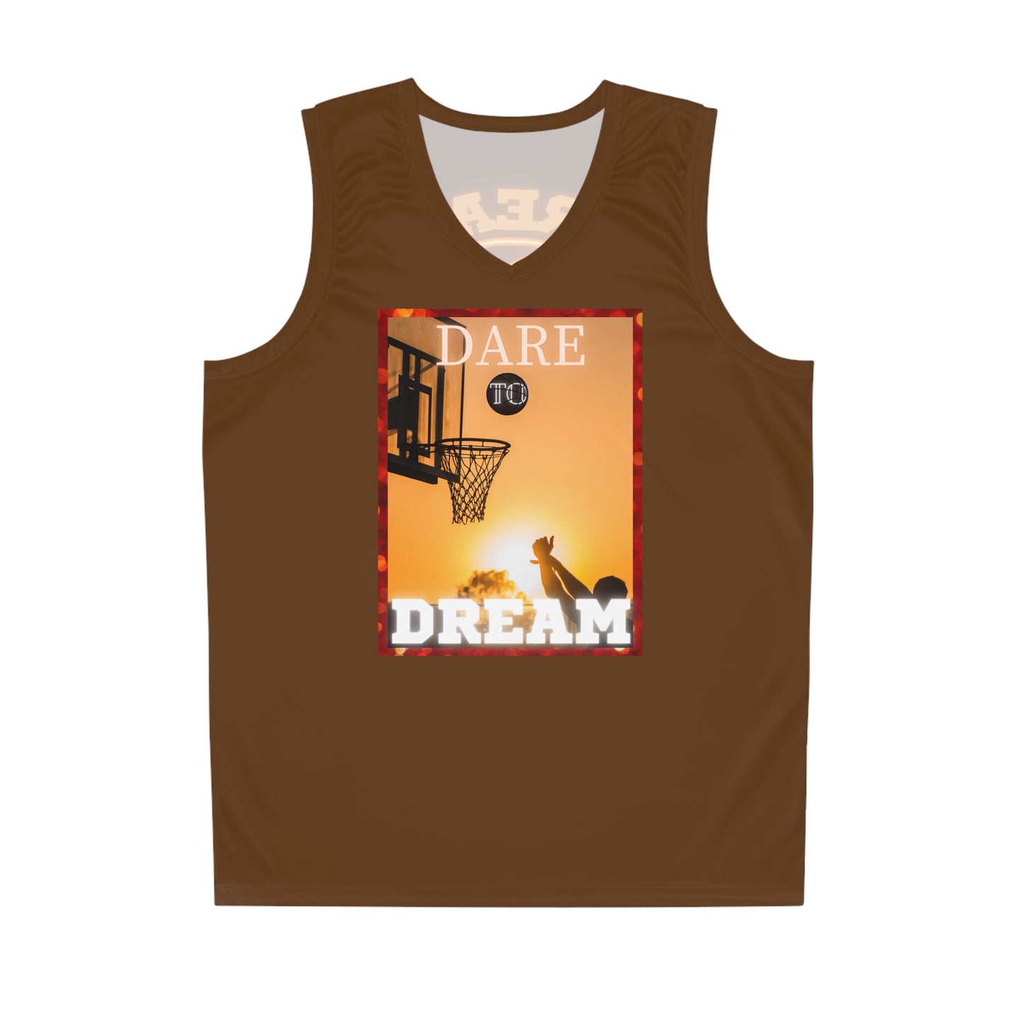 Dare To Dream Basketball Jersey Front and Back Prints