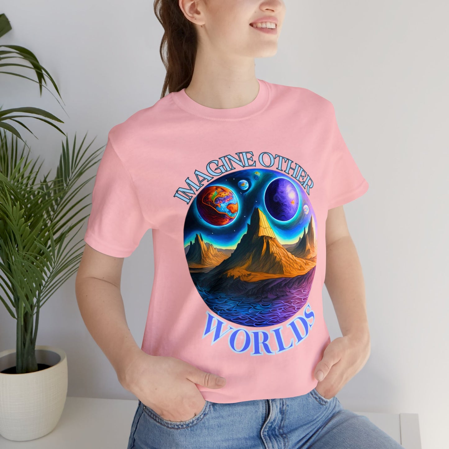 Imagine Other Worlds V1 Short Sleeve T-Shirt