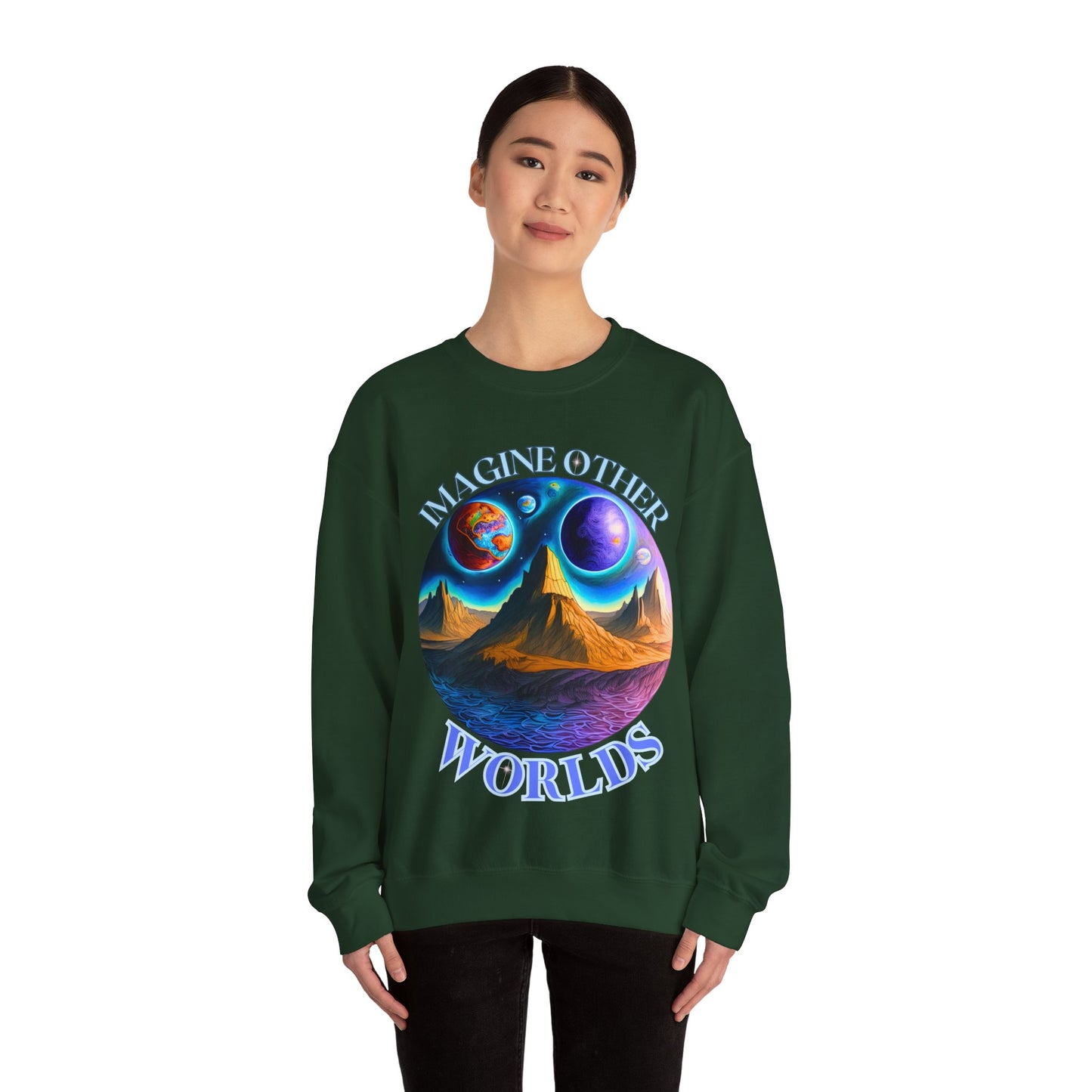 Imagine Other Worlds Unisex Crewneck Sweatshirt