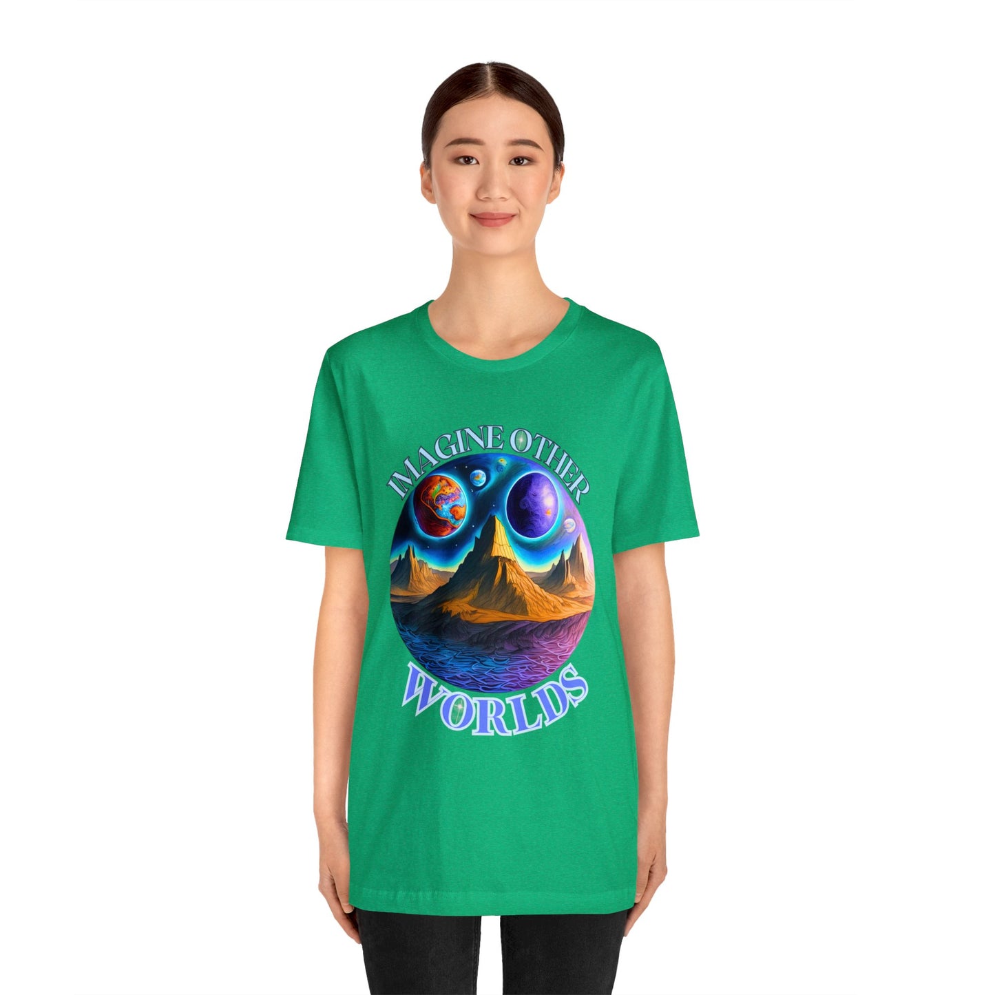 Imagine Other Worlds V1 Short Sleeve T-Shirt