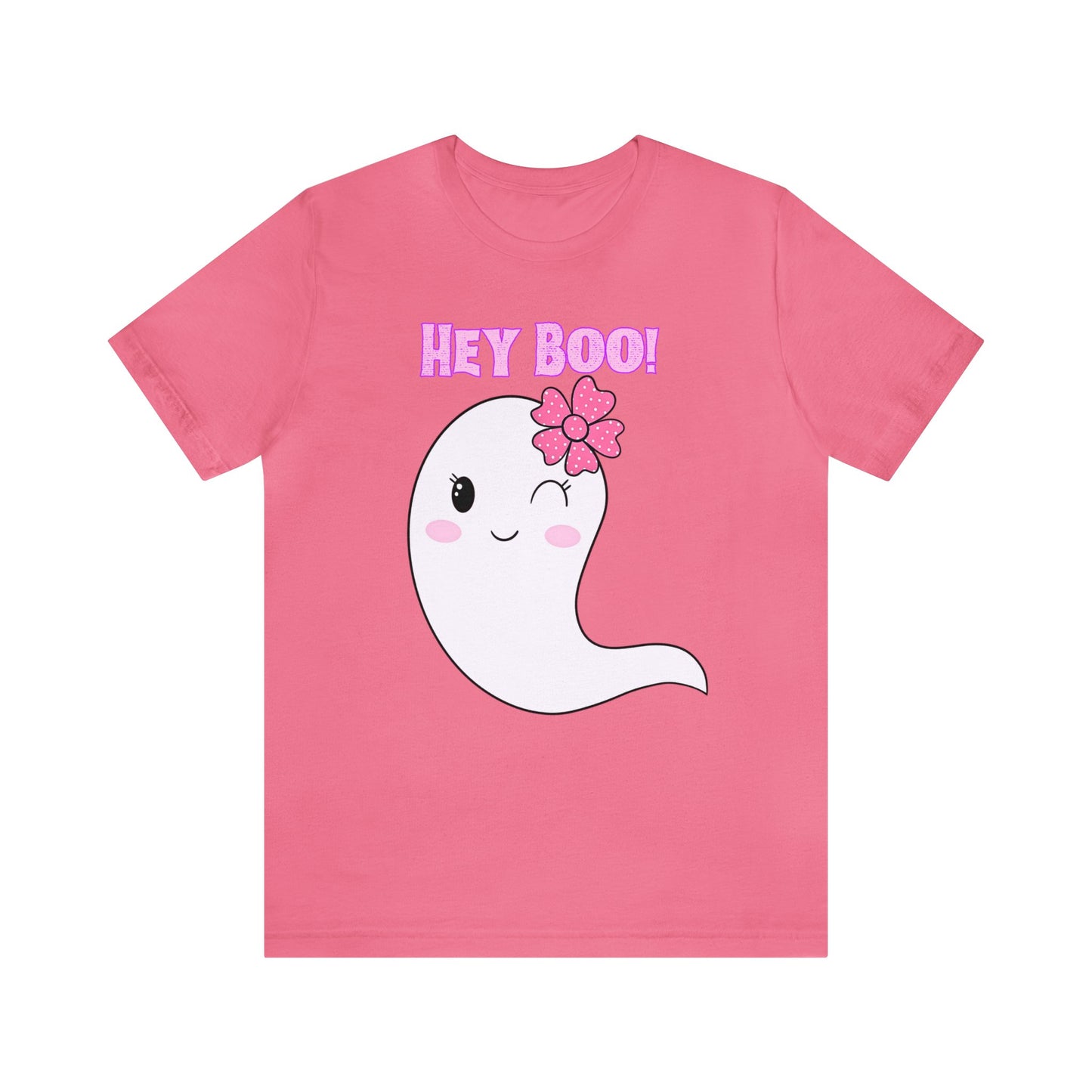 Hey Boo! Cute Ghost Short Sleeve T-Shirt