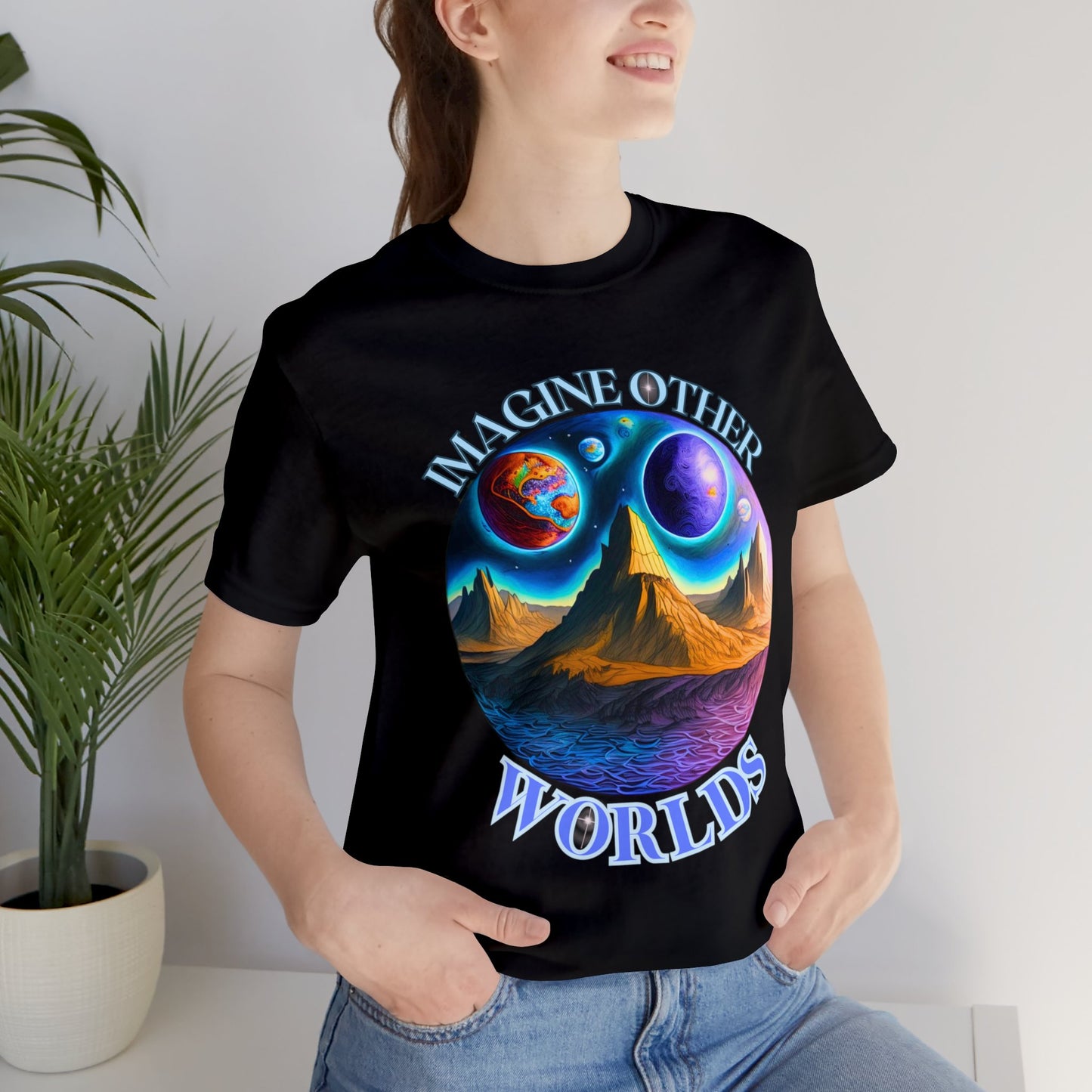 Imagine Other Worlds V1 Short Sleeve T-Shirt