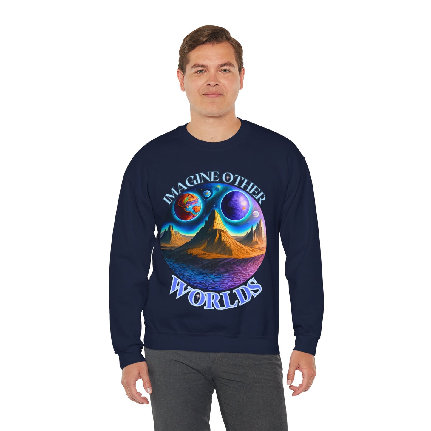 Imagine Other Worlds Unisex Crewneck Sweatshirt