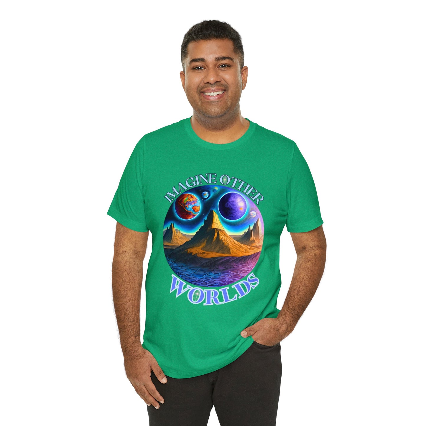 Imagine Other Worlds V1 Short Sleeve T-Shirt
