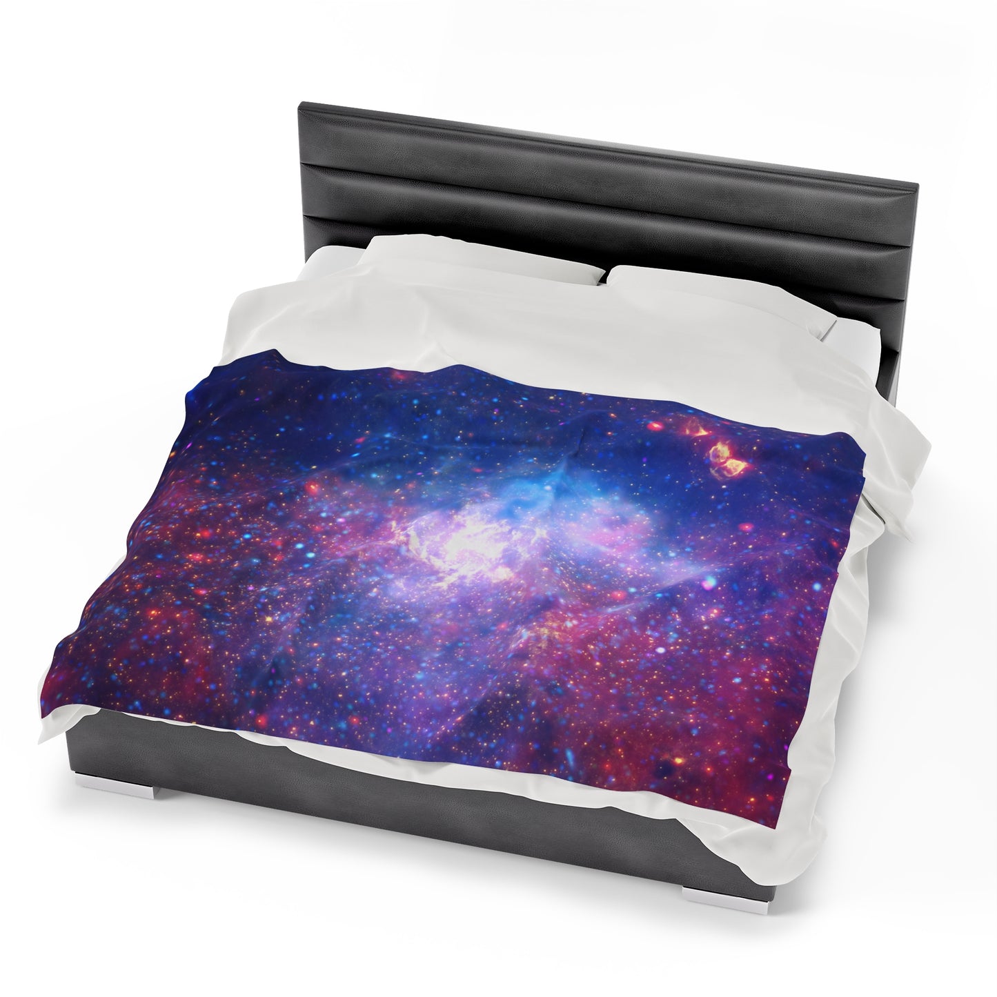 Galactic Velveteen Plush Blanket - Center Of The Milky Way Galaxy