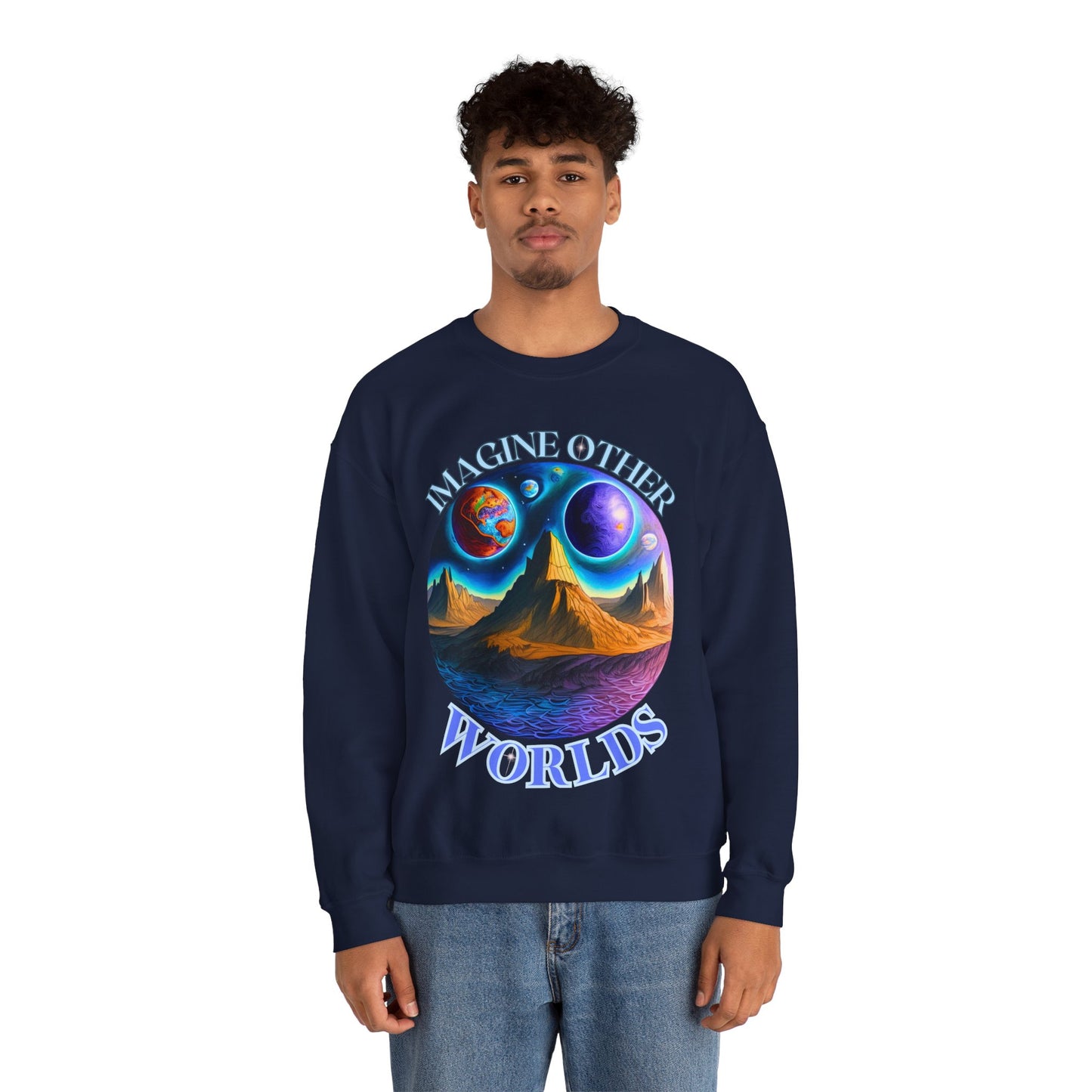 Imagine Other Worlds Unisex Crewneck Sweatshirt