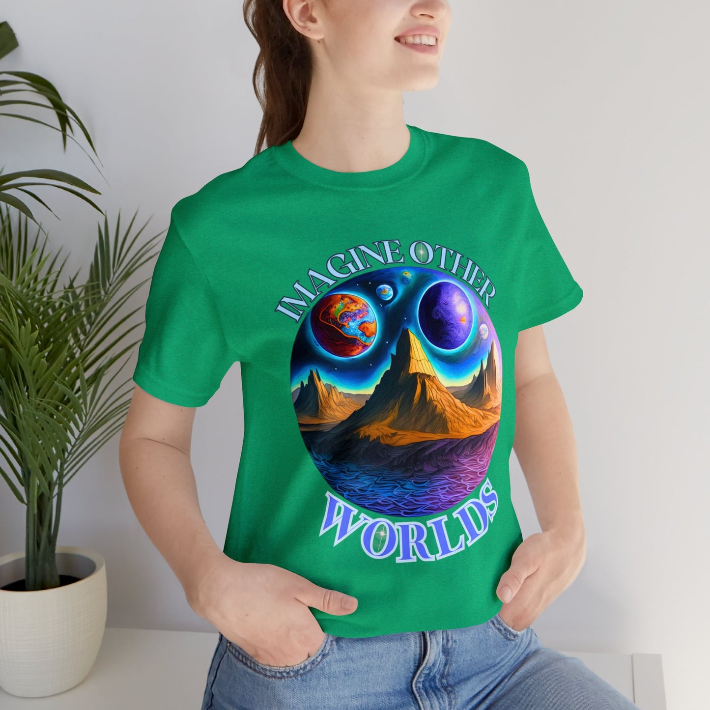 Imagine Other Worlds V1 Short Sleeve T-Shirt