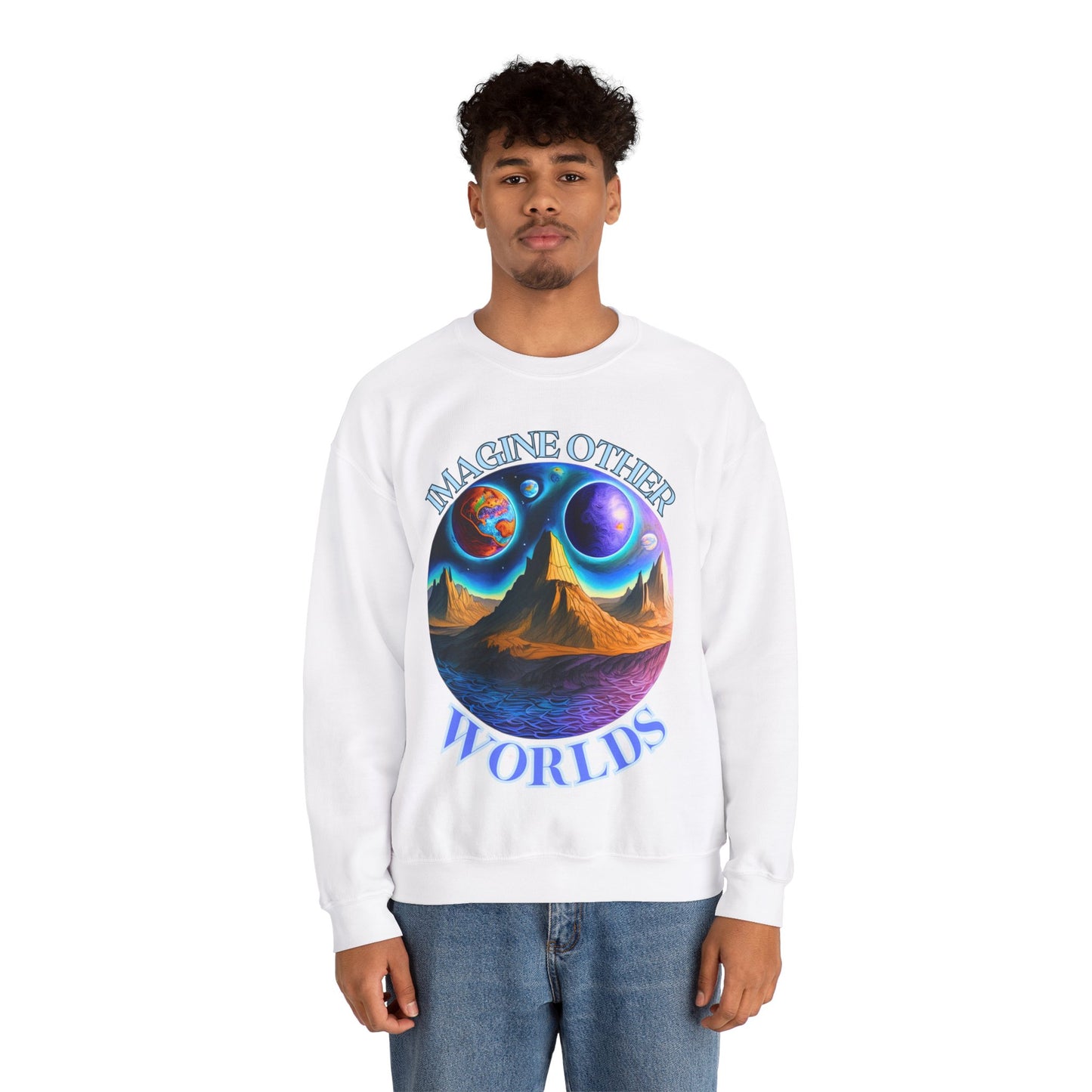 Imagine Other Worlds Unisex Crewneck Sweatshirt
