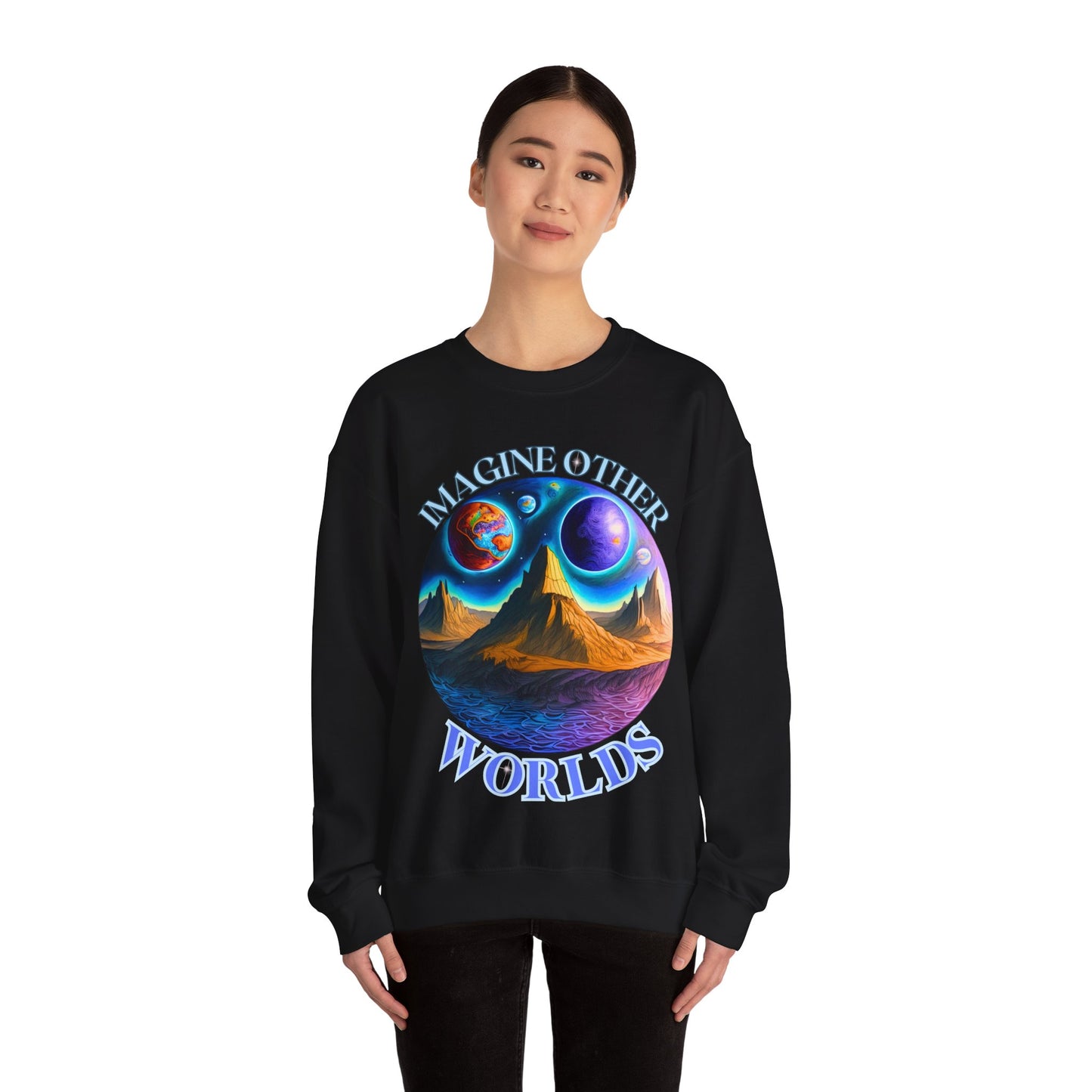 Imagine Other Worlds Unisex Crewneck Sweatshirt