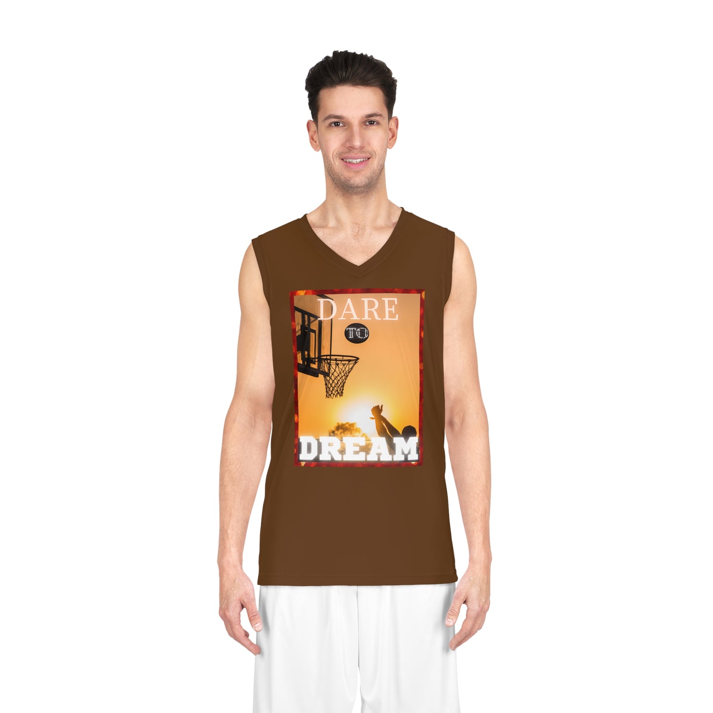 Dare To Dream Basketball Jersey Front and Back Prints