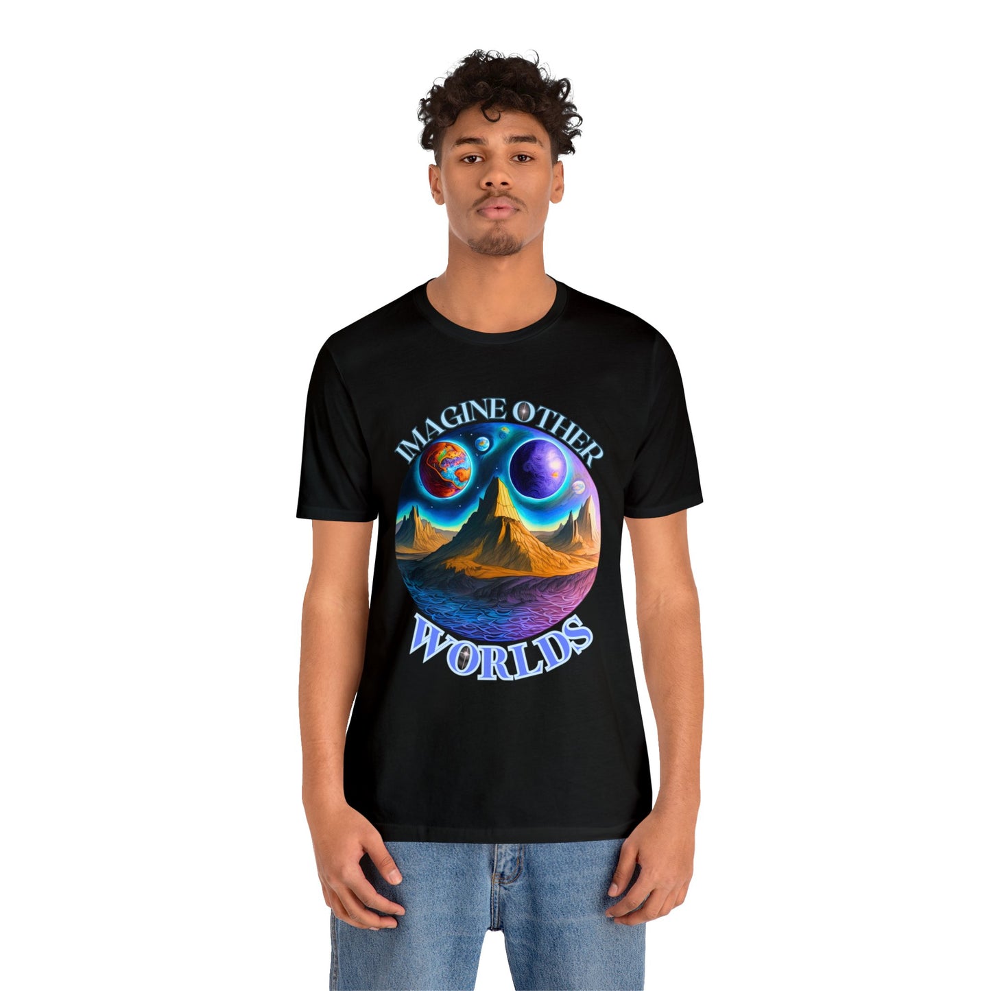 Imagine Other Worlds V1 Short Sleeve T-Shirt
