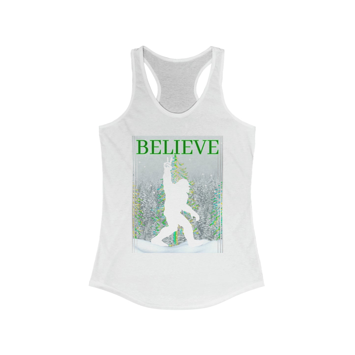 I Believe Yeti Racerback Tank Top