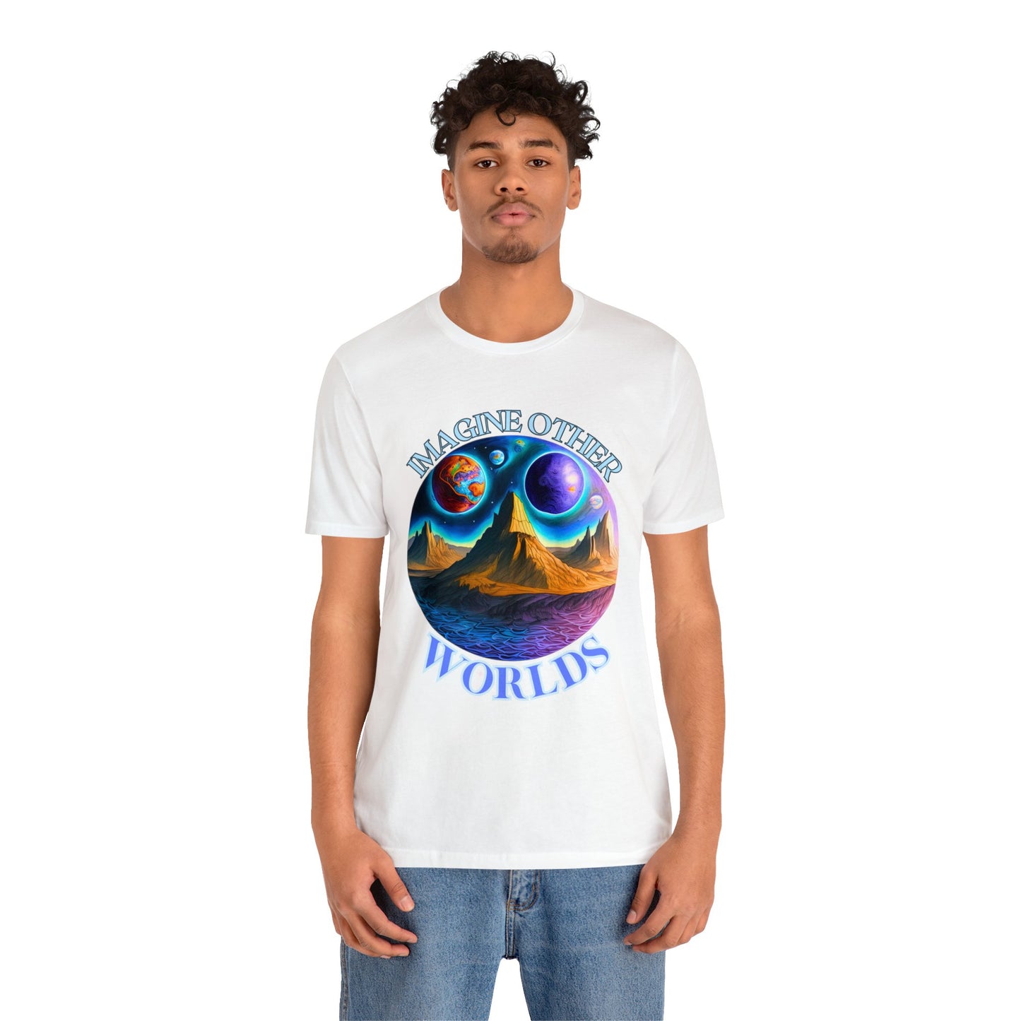 Imagine Other Worlds V1 Short Sleeve T-Shirt