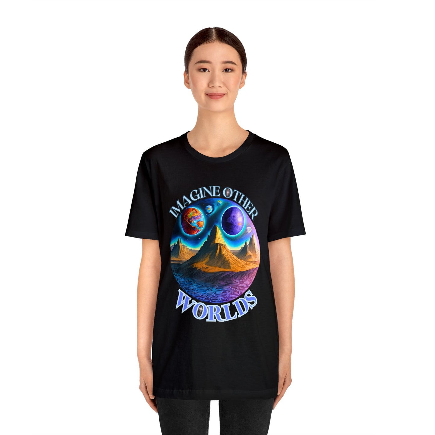 Imagine Other Worlds V1 Short Sleeve T-Shirt