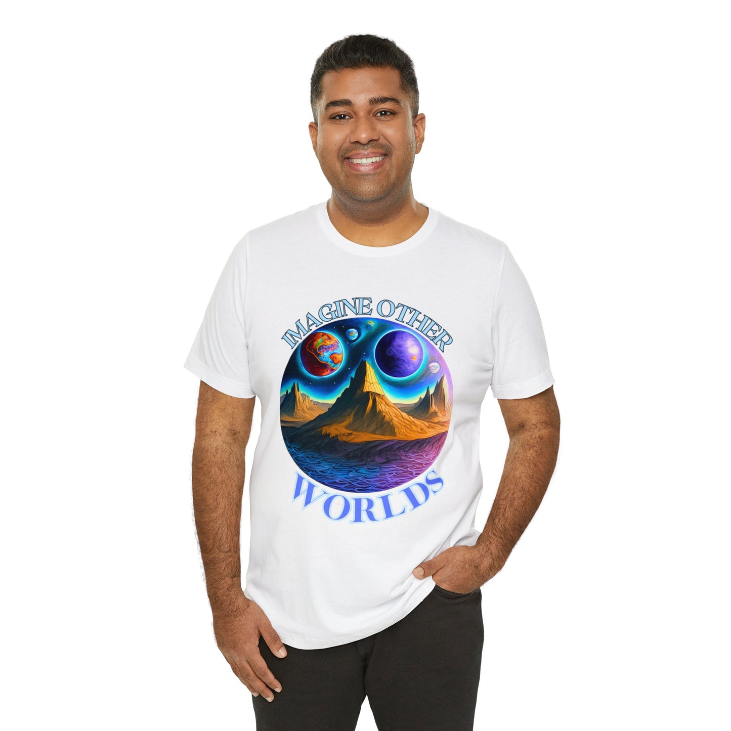Imagine Other Worlds V1 Short Sleeve T-Shirt