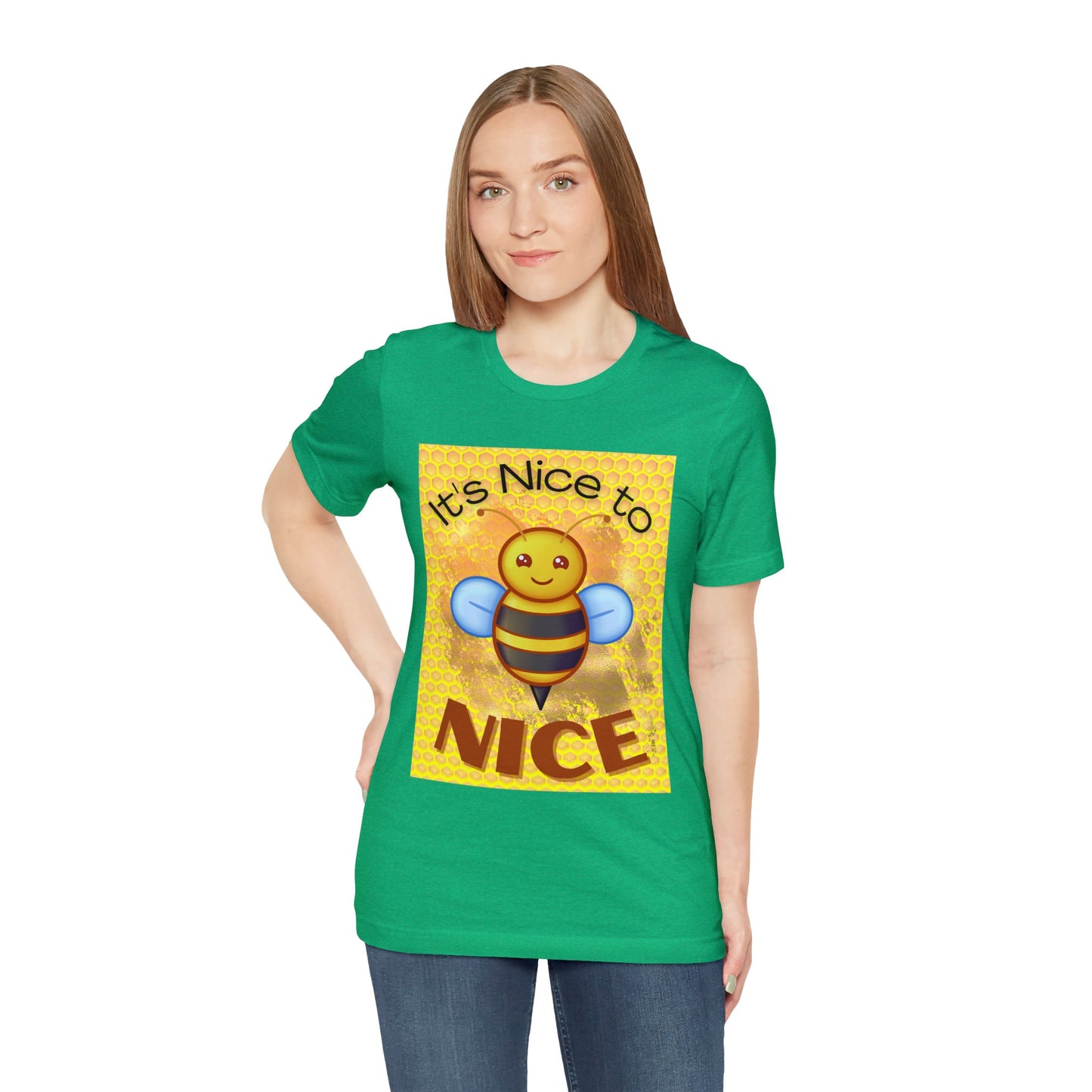 It's Nice To Bee Nice Unisex Jersey Short Sleeve Tee
