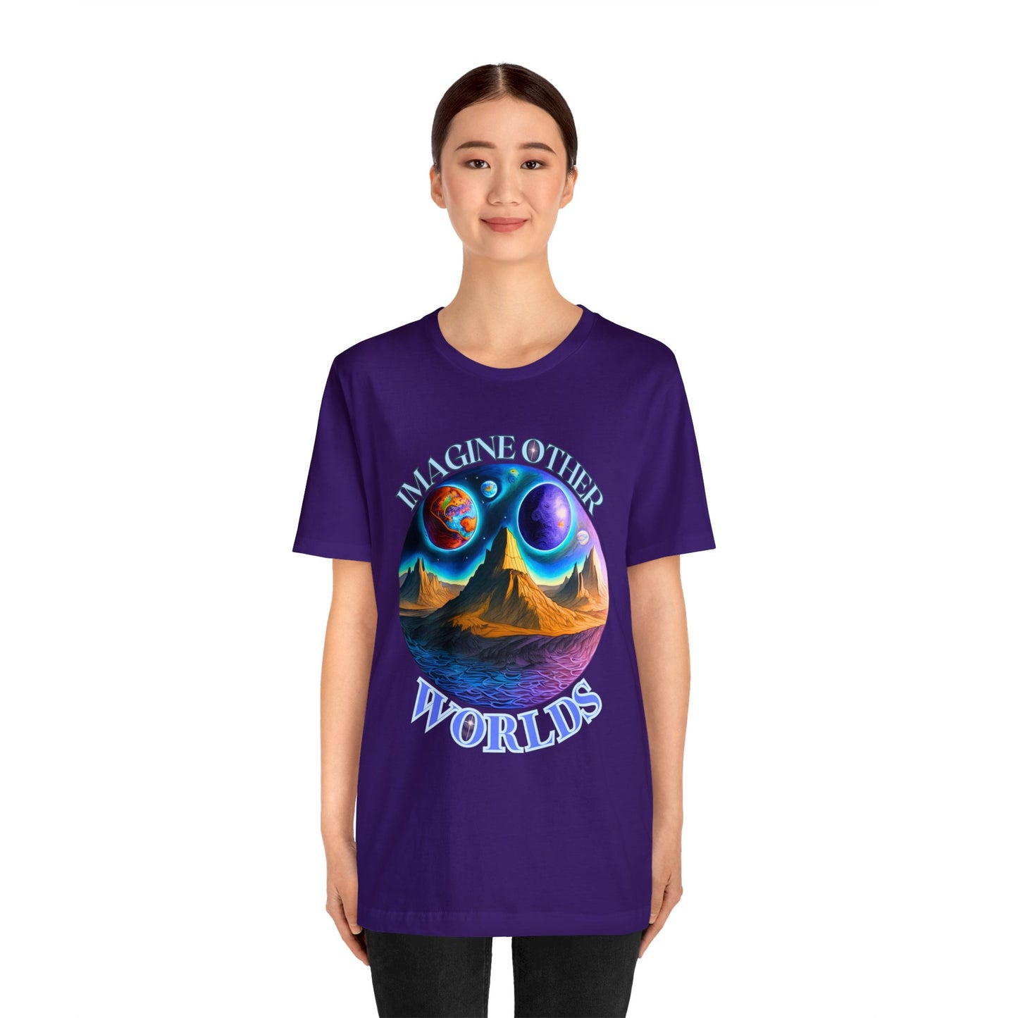 Imagine Other Worlds V1 Short Sleeve T-Shirt