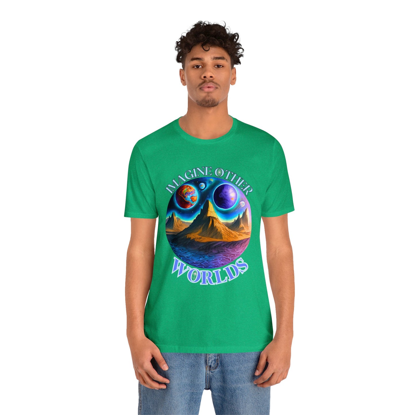Imagine Other Worlds V1 Short Sleeve T-Shirt