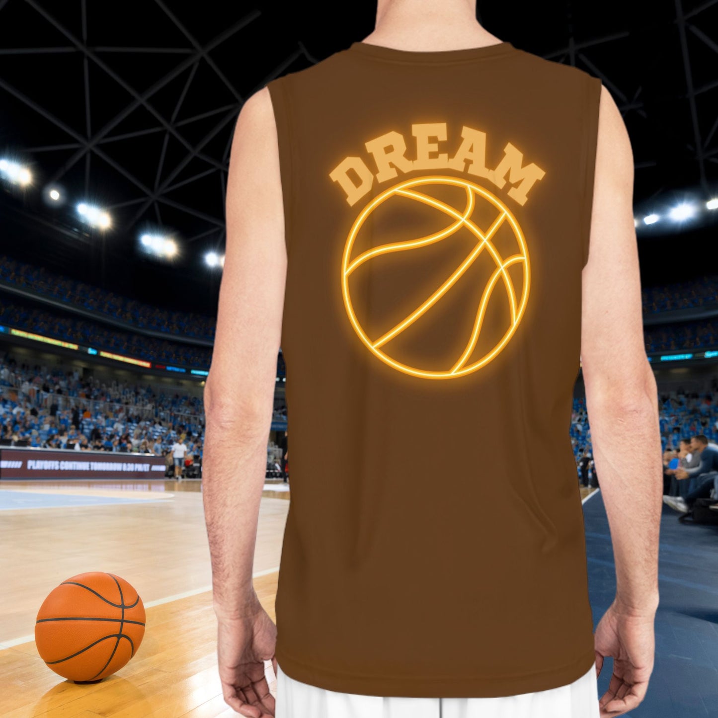 Dare To Dream Basketball Jersey Front and Back Prints