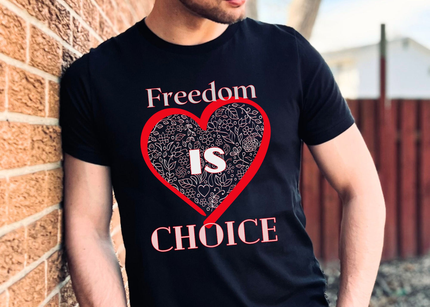 Freedom Is Choice - Heart - Short Sleeve Tee