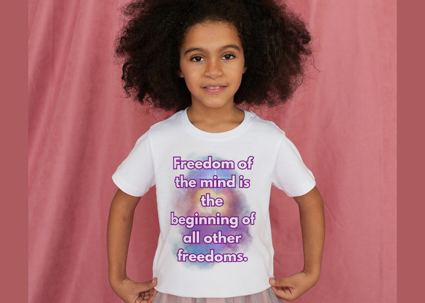 Freedom Of The Mind Is The Beginning Supernova Short Sleeve T-Shirt