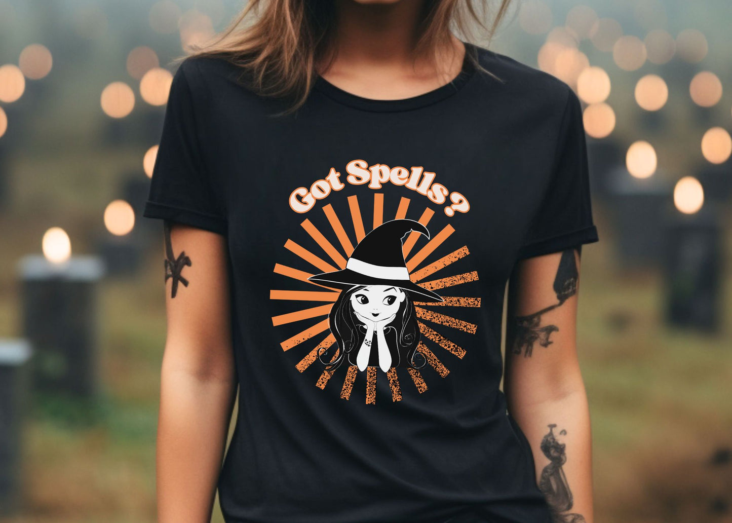 Got Spells? Cute Witch Unisex Short Sleeve Tee