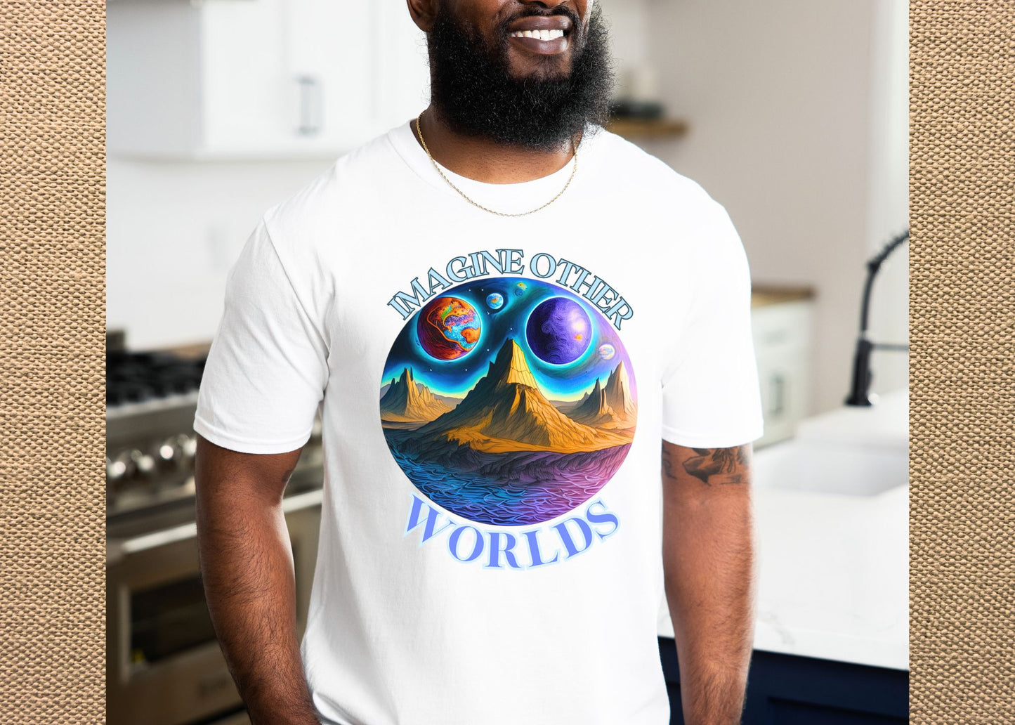 Imagine Other Worlds V1 Short Sleeve T-Shirt