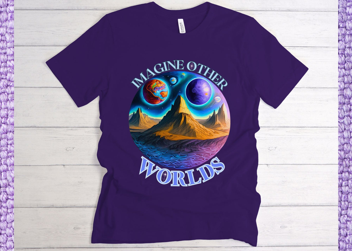 Imagine Other Worlds V1 Short Sleeve T-Shirt