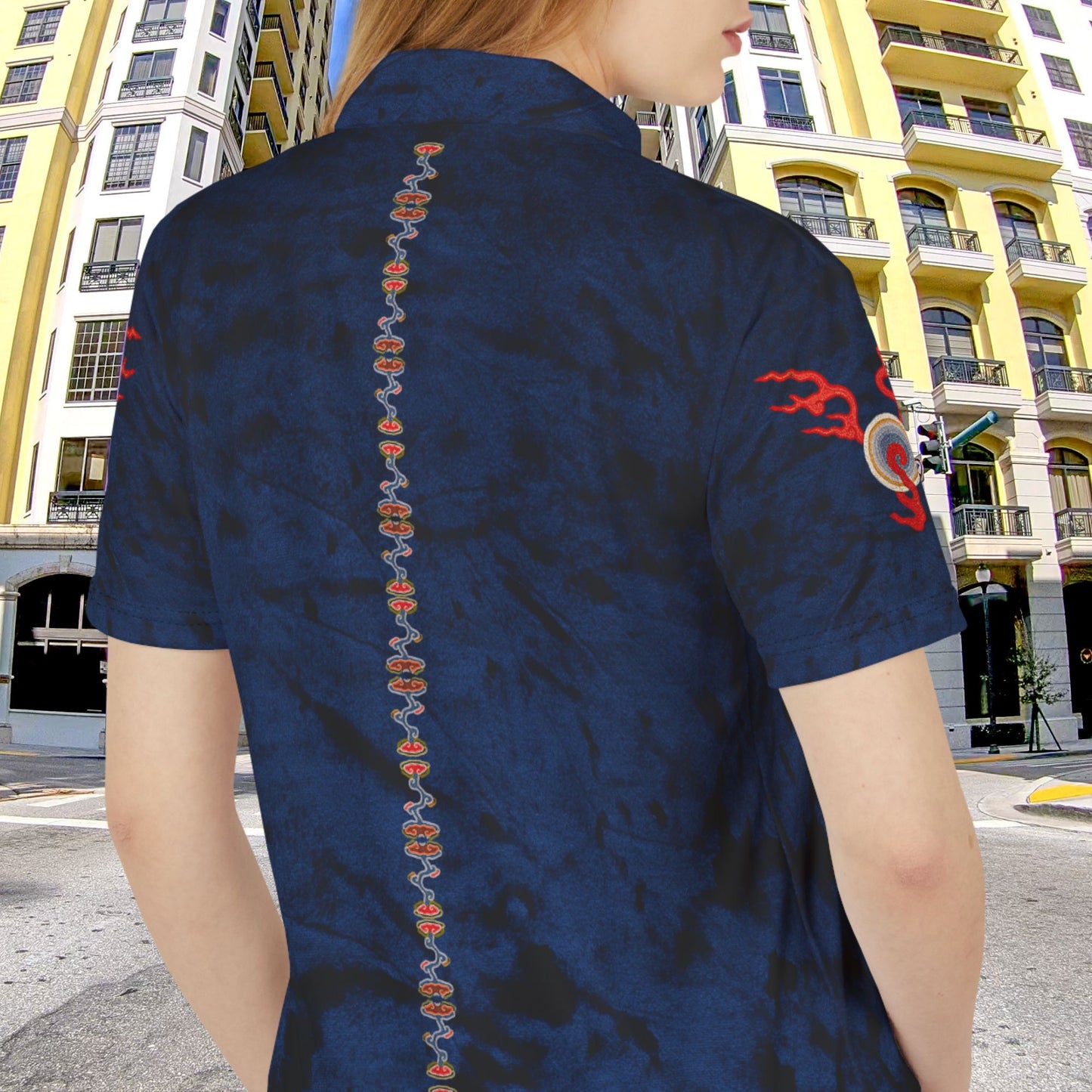 Twelve Symbol Imperial Dragon Unisex Polo Shirt - Stylish & Unique Fashion Statement