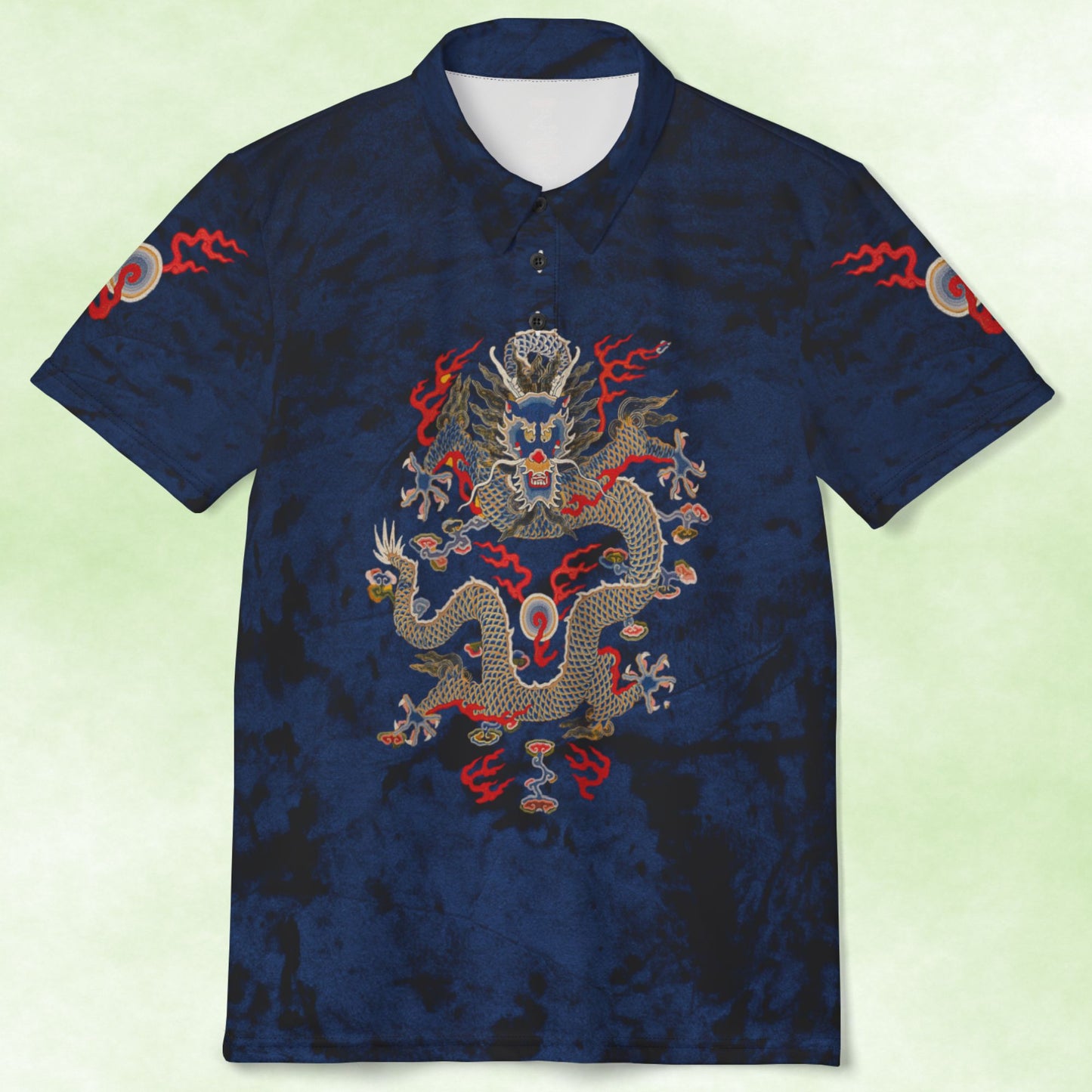 Twelve Symbol Imperial Dragon Unisex Polo Shirt - Stylish & Unique Fashion Statement