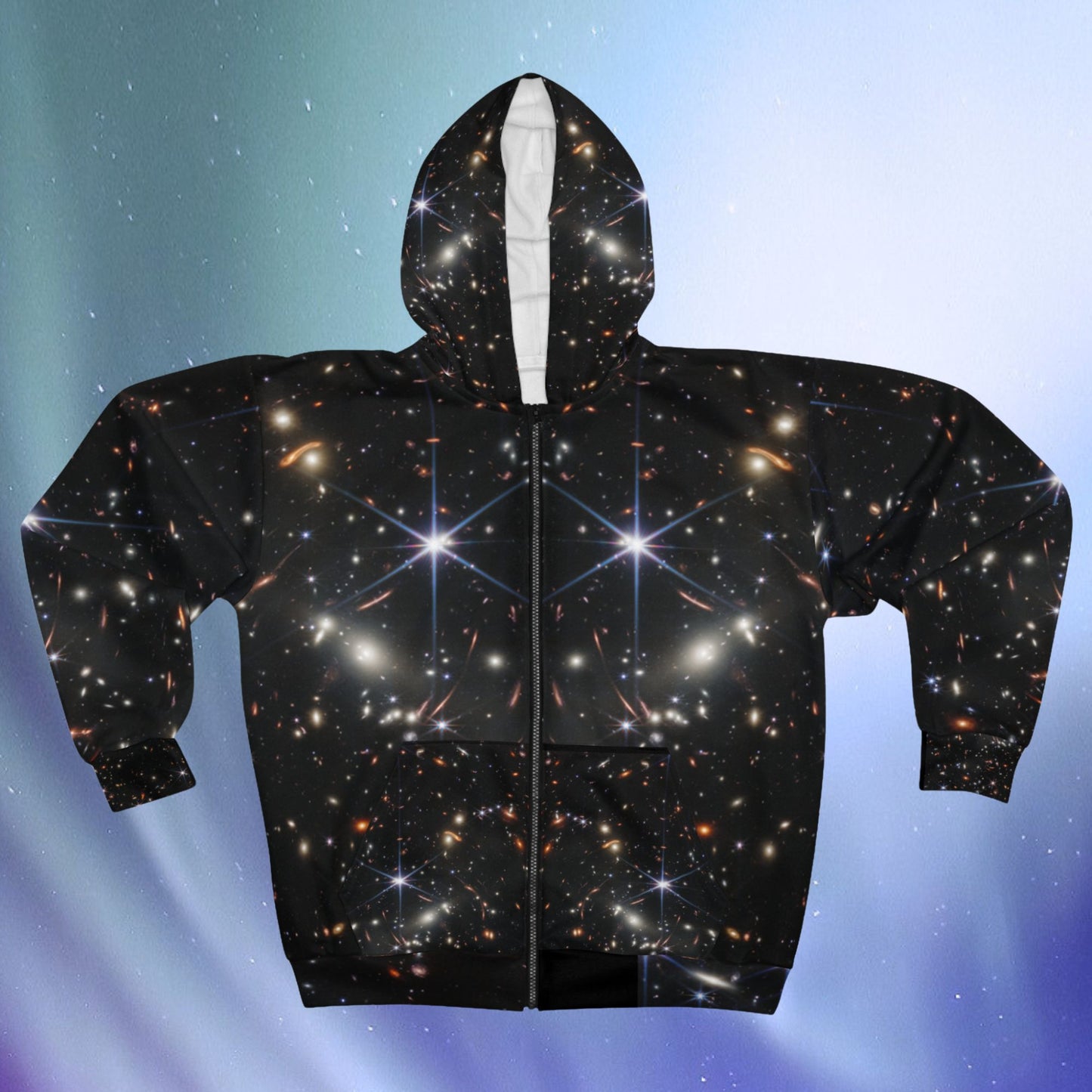 Intergalactic Unisex Zip Hoodie - First Deep Field Image - JWST