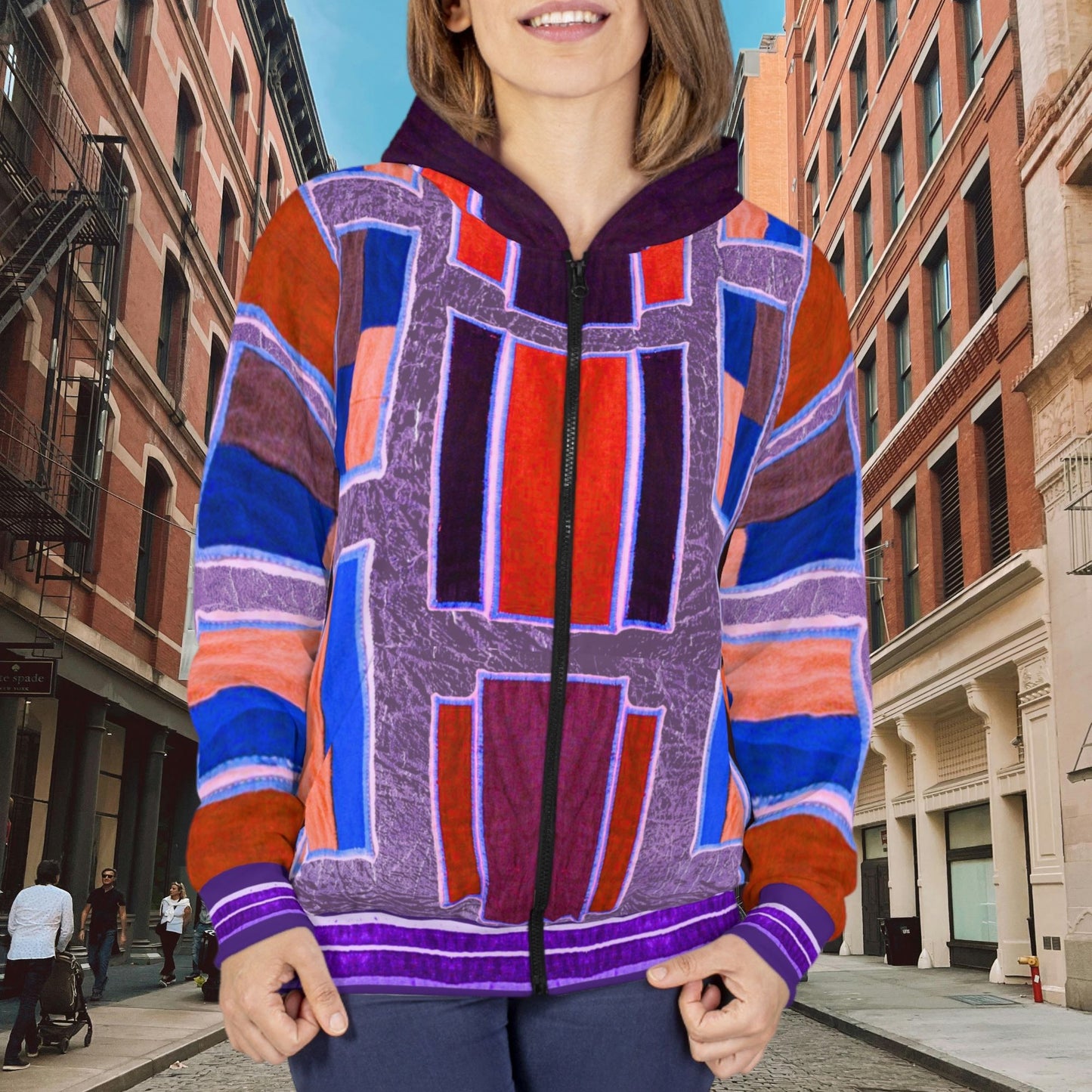 Space Kush Unisex Zip Hoodie - Super Comfy Future Fashion