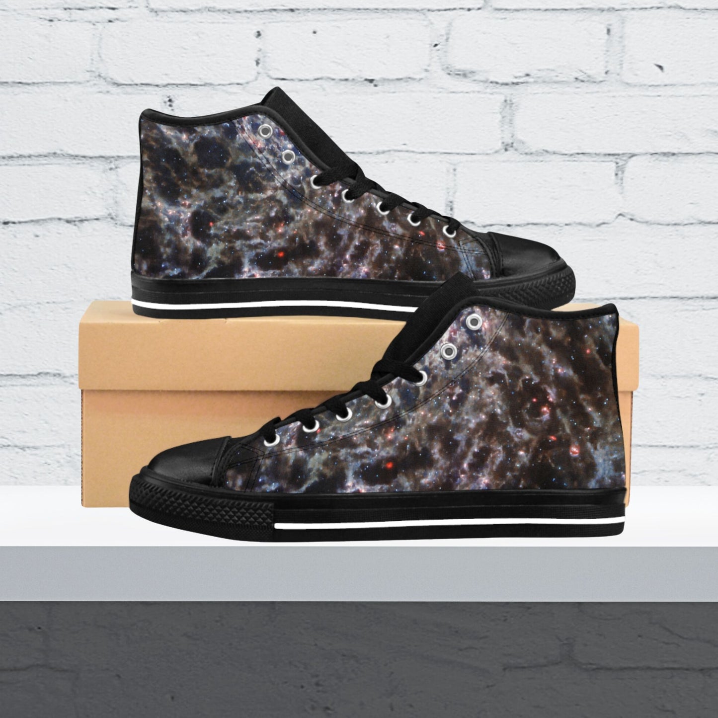 Spiral Galaxy Men's High Top Sneakers