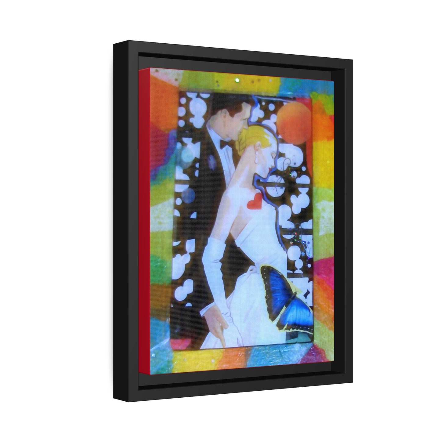 Forever - **ncf art** - Mixed Media Collage - Matte Canvas, Black Frame