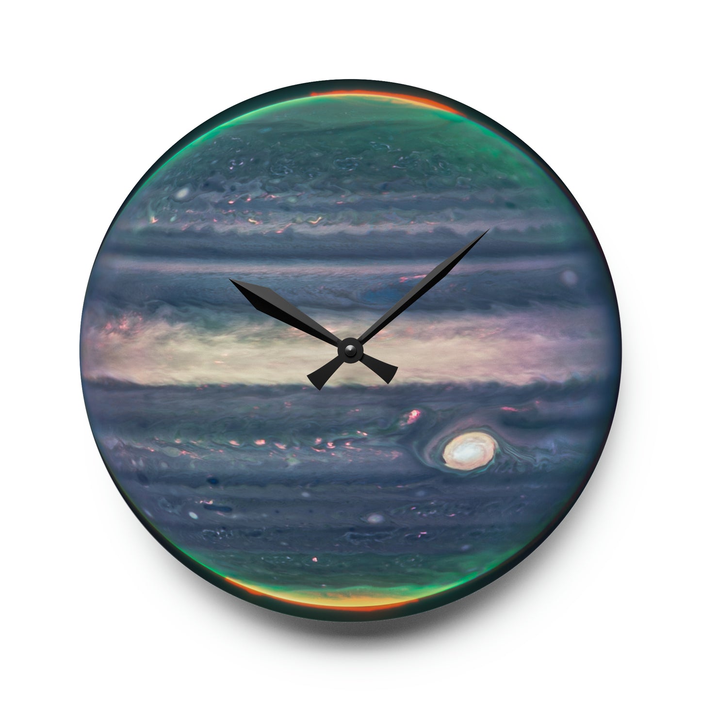 Auroras on Jupiter Planetary Wall Clock