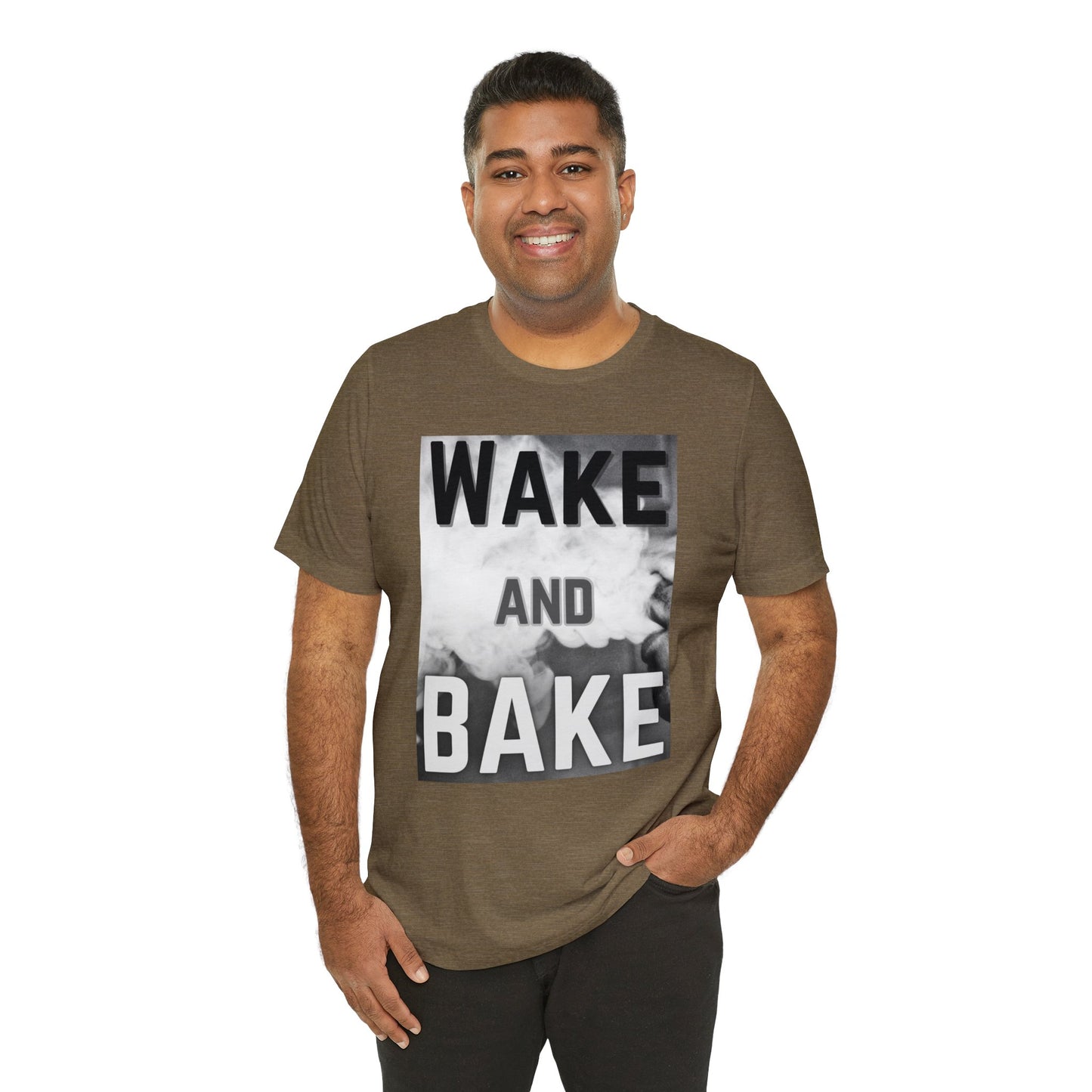 Wake and Bake Smoke Unisex Jersey Short Sleeve Tee