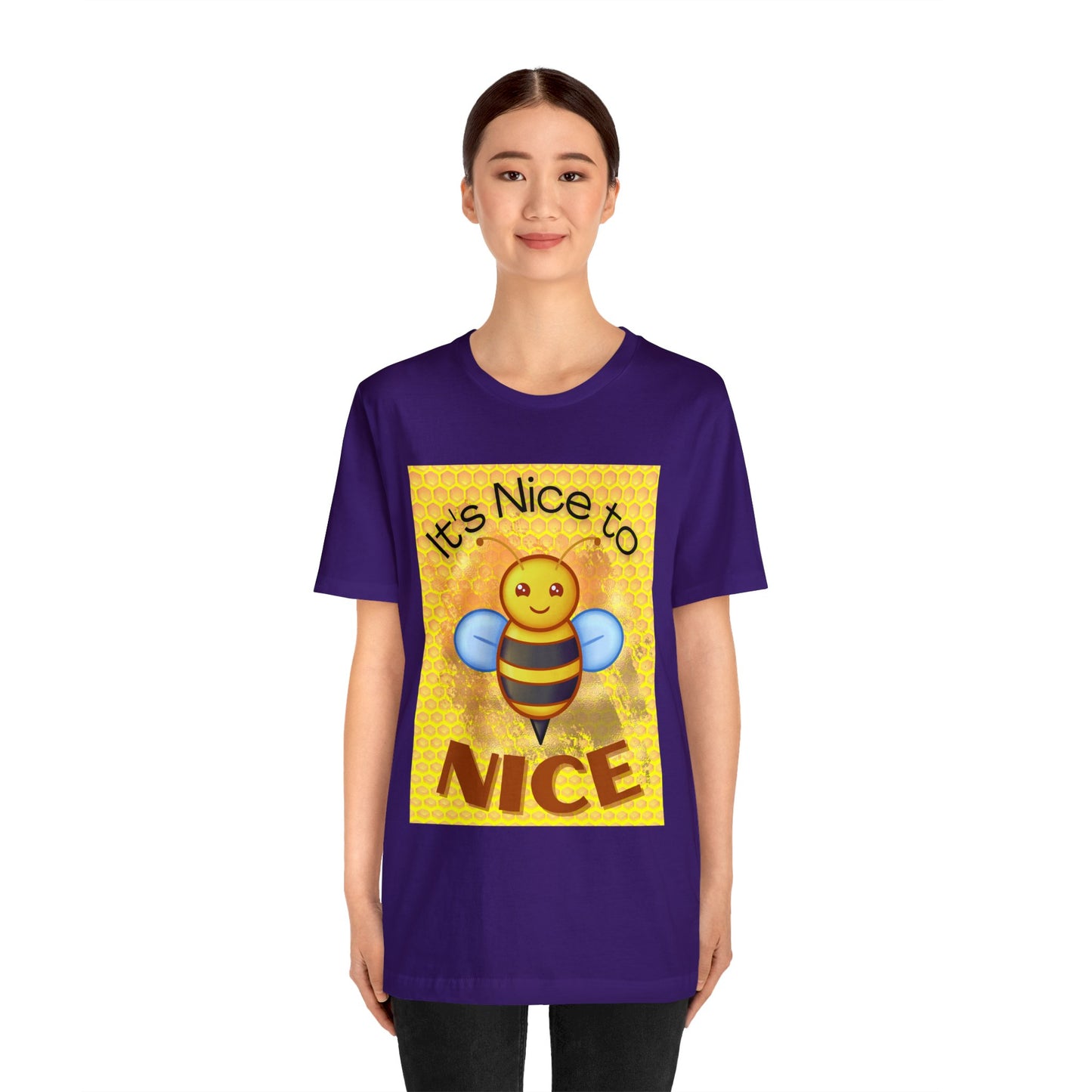 It's Nice To Bee Nice Unisex Jersey Short Sleeve Tee