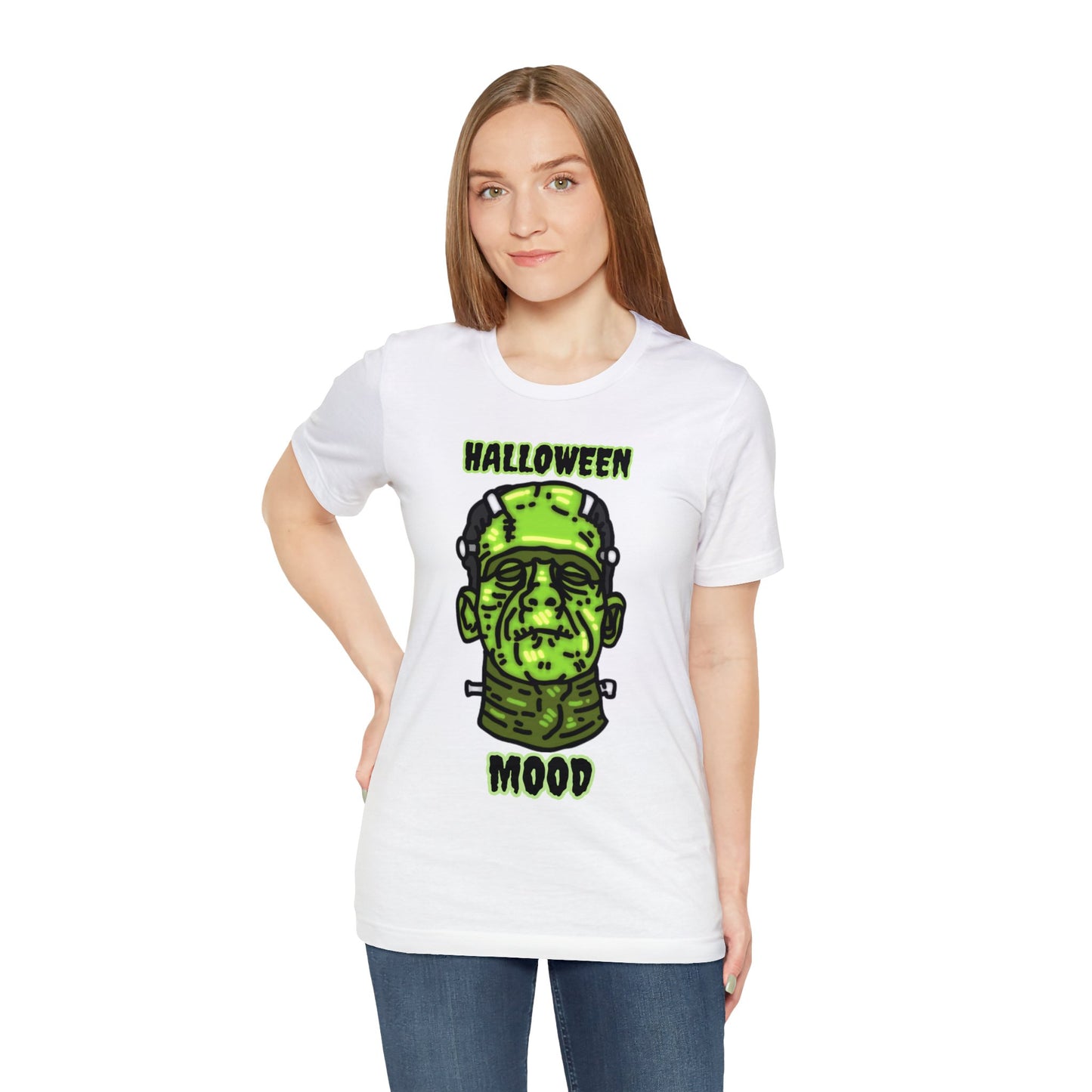 Halloween Mood Frankenstein Unisex Jersey Short Sleeve Tee