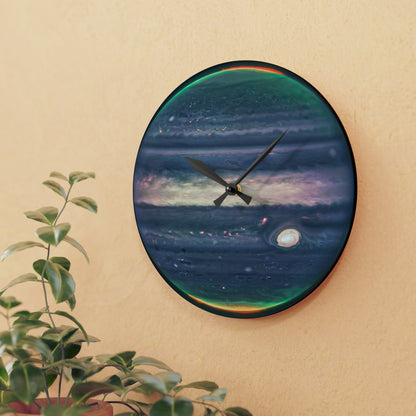 Auroras on Jupiter Planetary Wall Clock