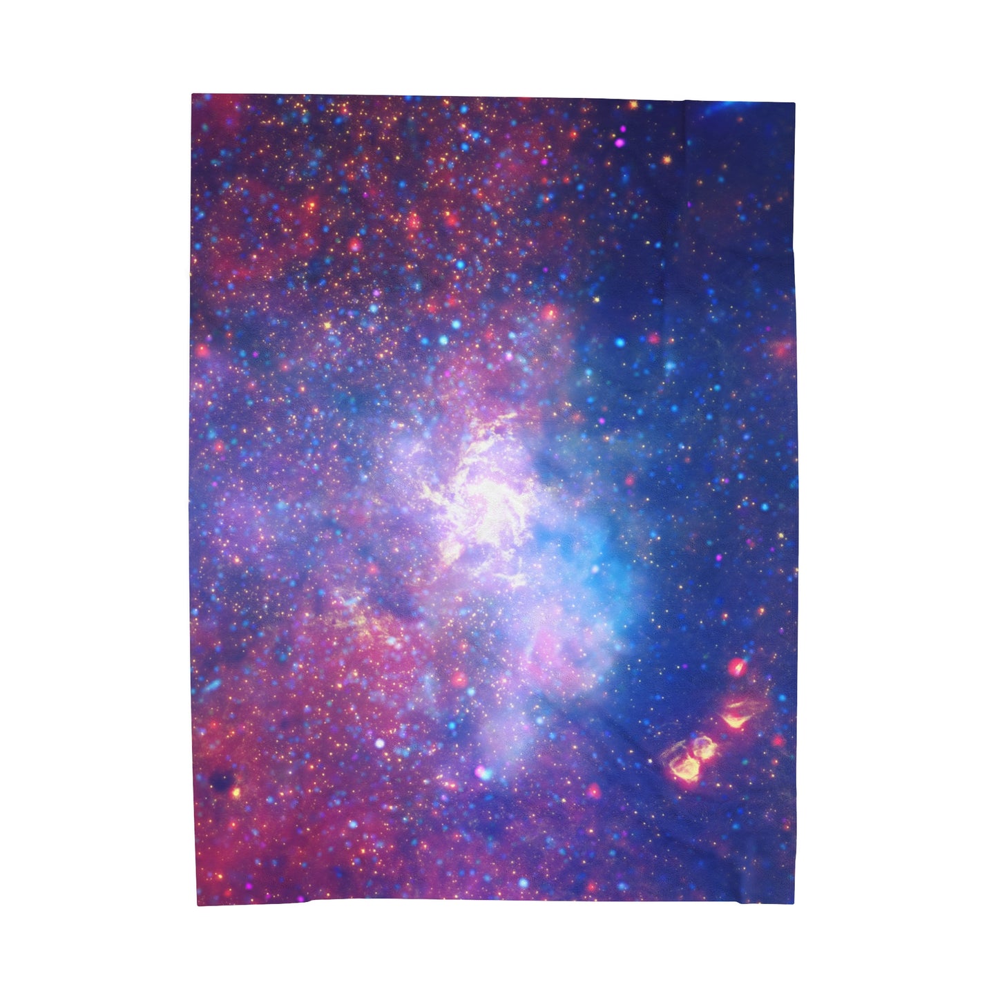 Galactic Velveteen Plush Blanket - Center Of The Milky Way Galaxy - Hubble Telescope