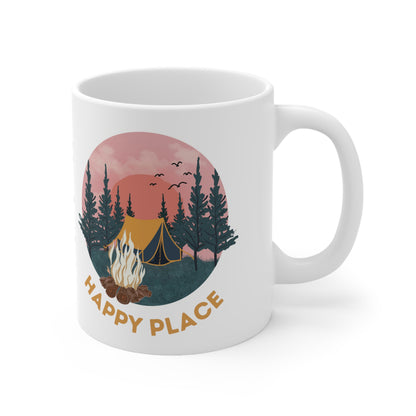 Happy Place Camping Ceramic Mug 11oz