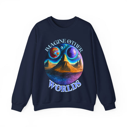 Imagine Other Worlds V1 Unisex Crewneck Sweatshirt