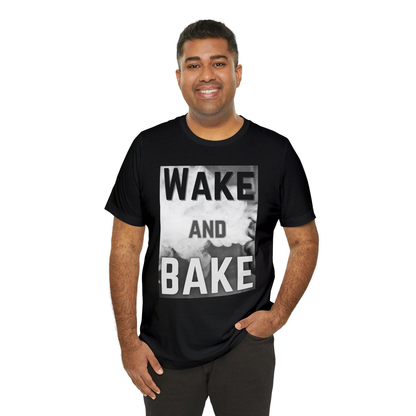 Wake and Bake Smoke Unisex Jersey Short Sleeve Tee