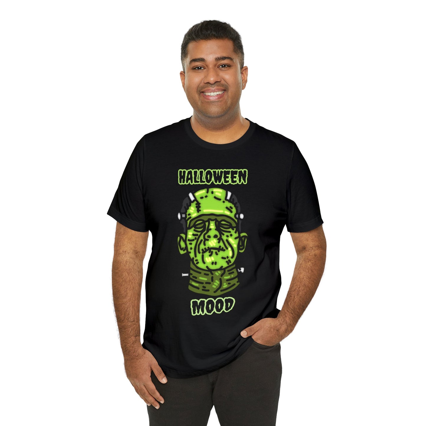 Halloween Mood Frankenstein Unisex Jersey Short Sleeve Tee