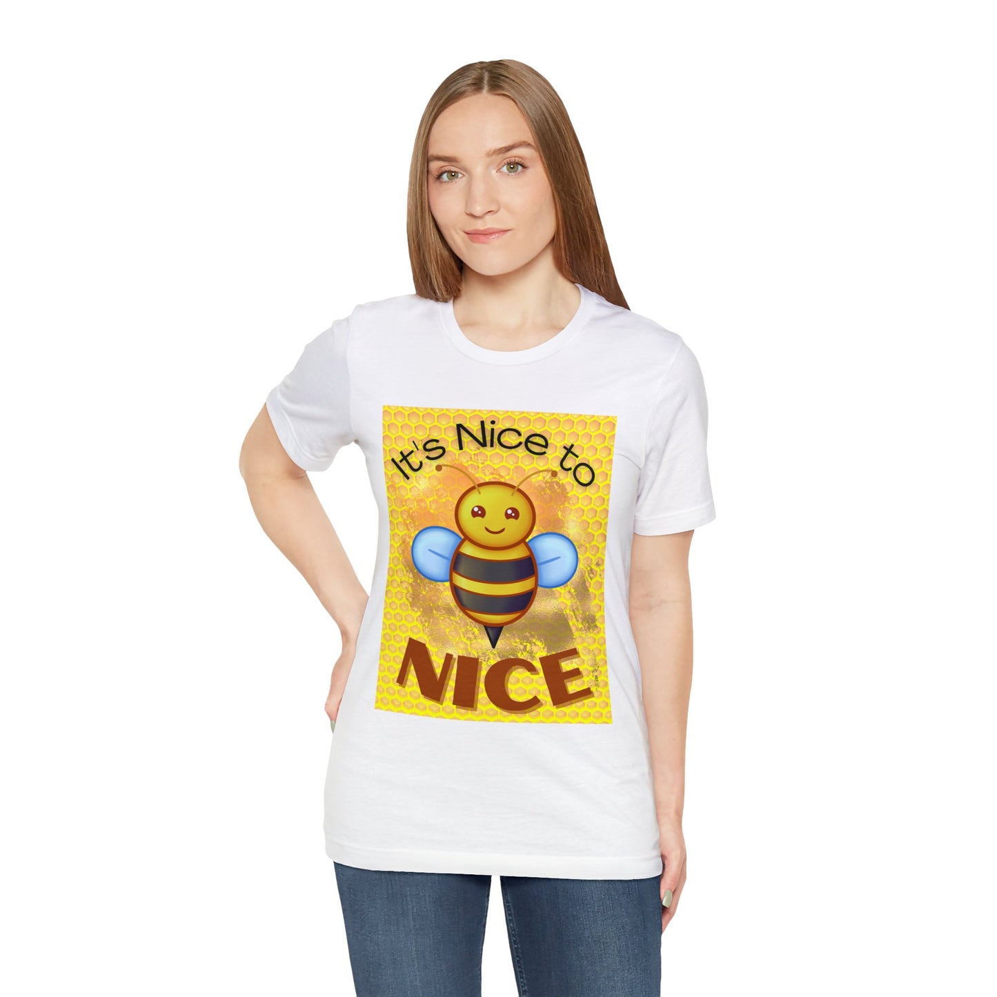 It's Nice To Bee Nice Unisex Jersey Short Sleeve Tee