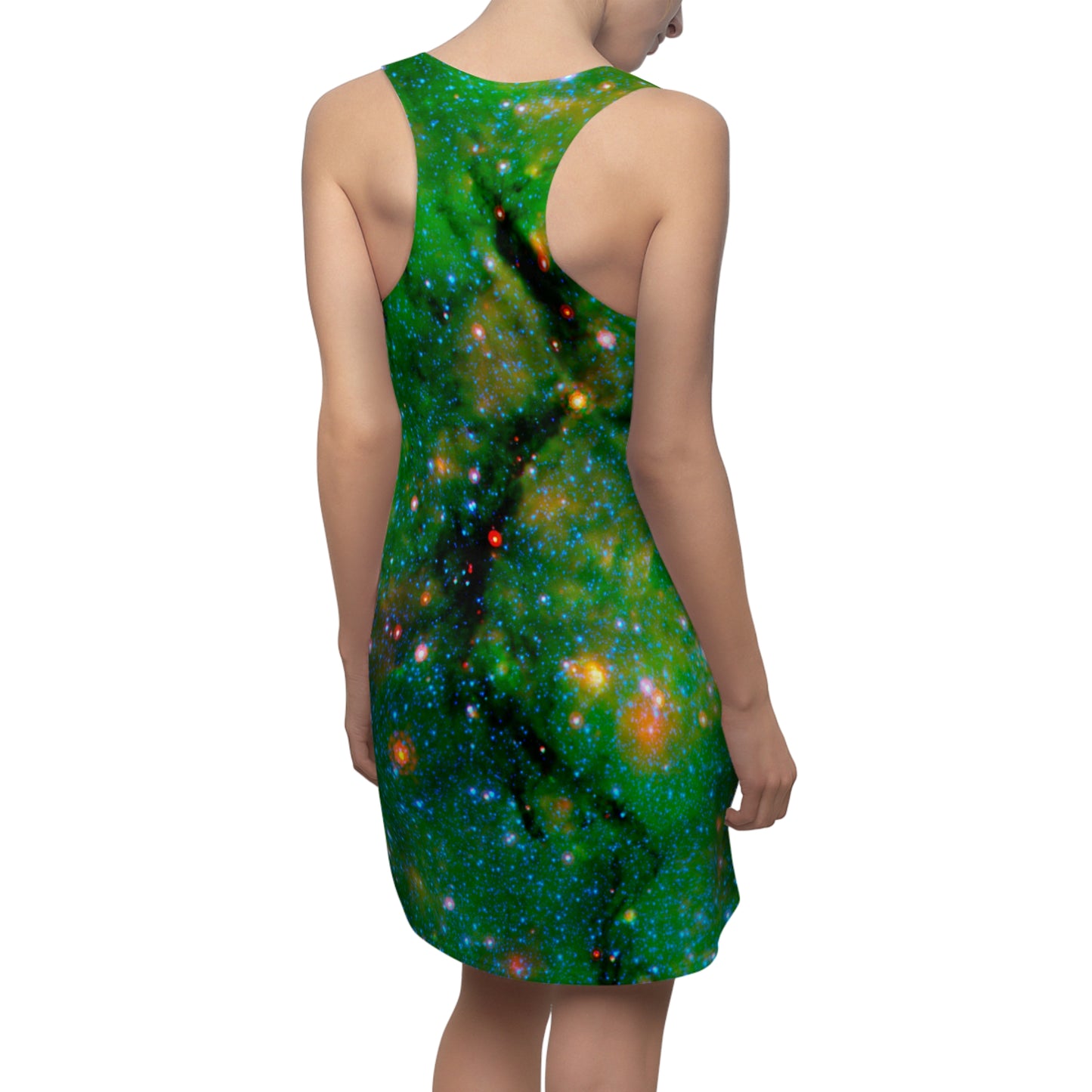 Galactic Women's Racerback Dress - Snake in Galactic Plane - Spitzer Space Telescope