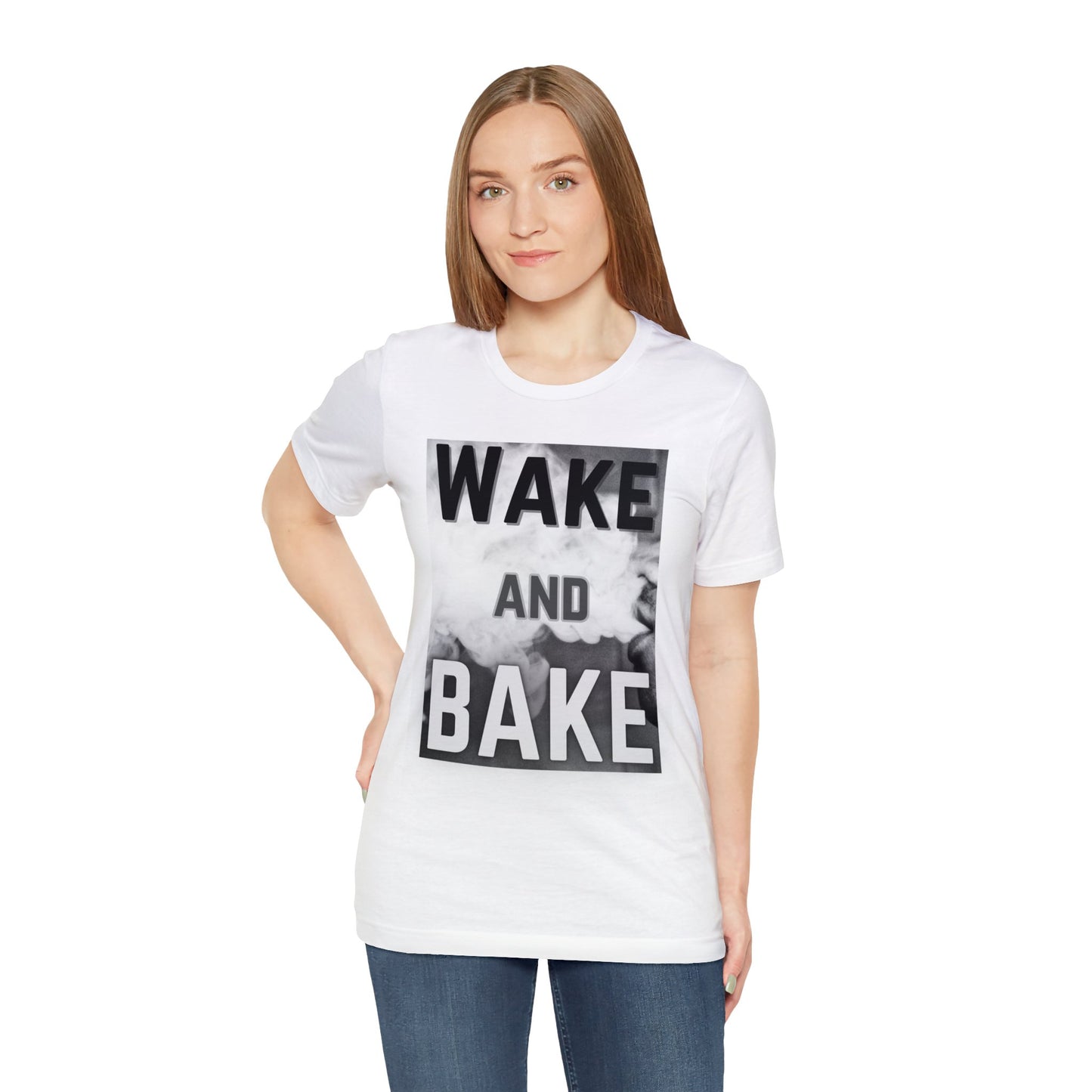 Wake and Bake Smoke Unisex Jersey Short Sleeve Tee