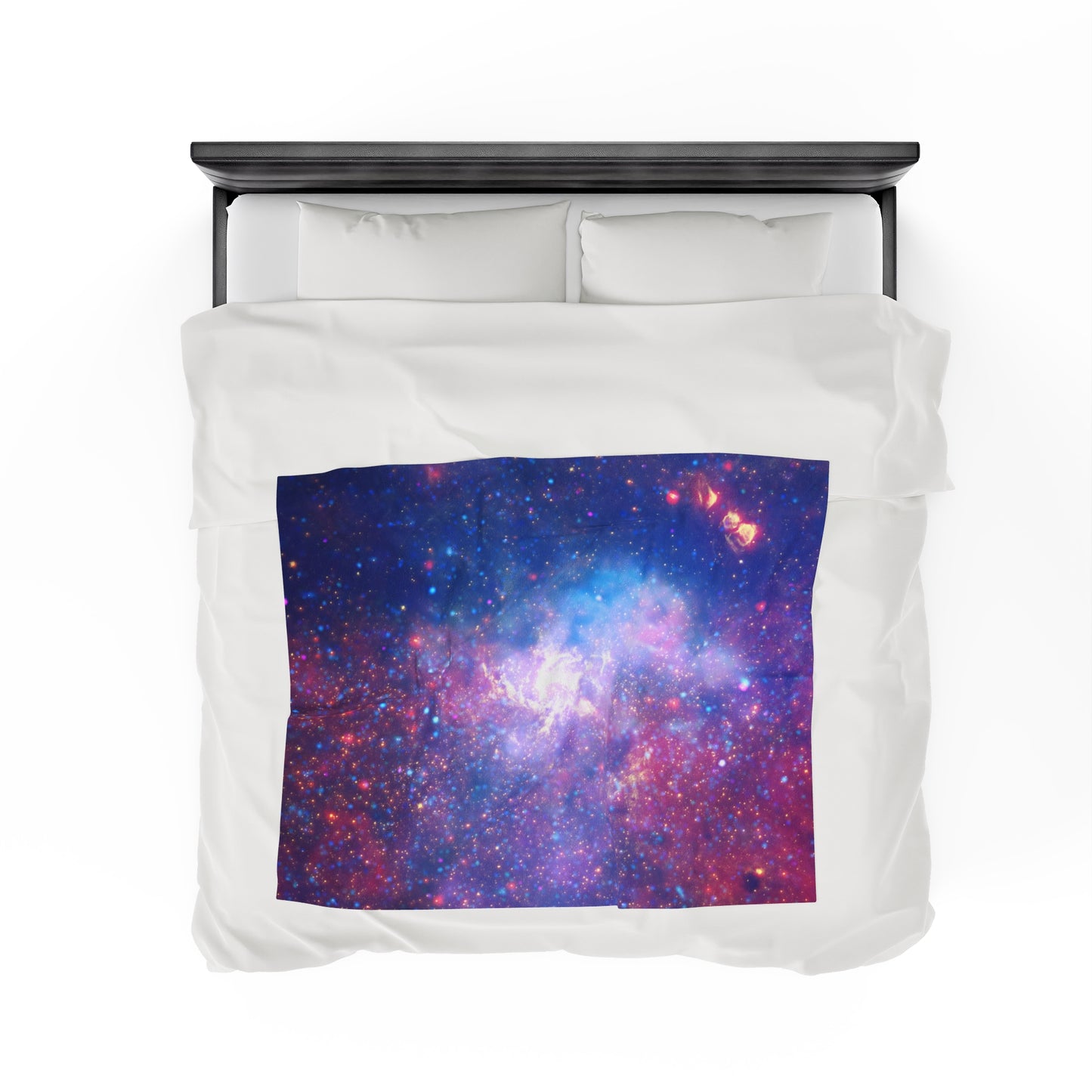 Galactic Velveteen Plush Blanket - Center Of The Milky Way Galaxy - Hubble Telescope